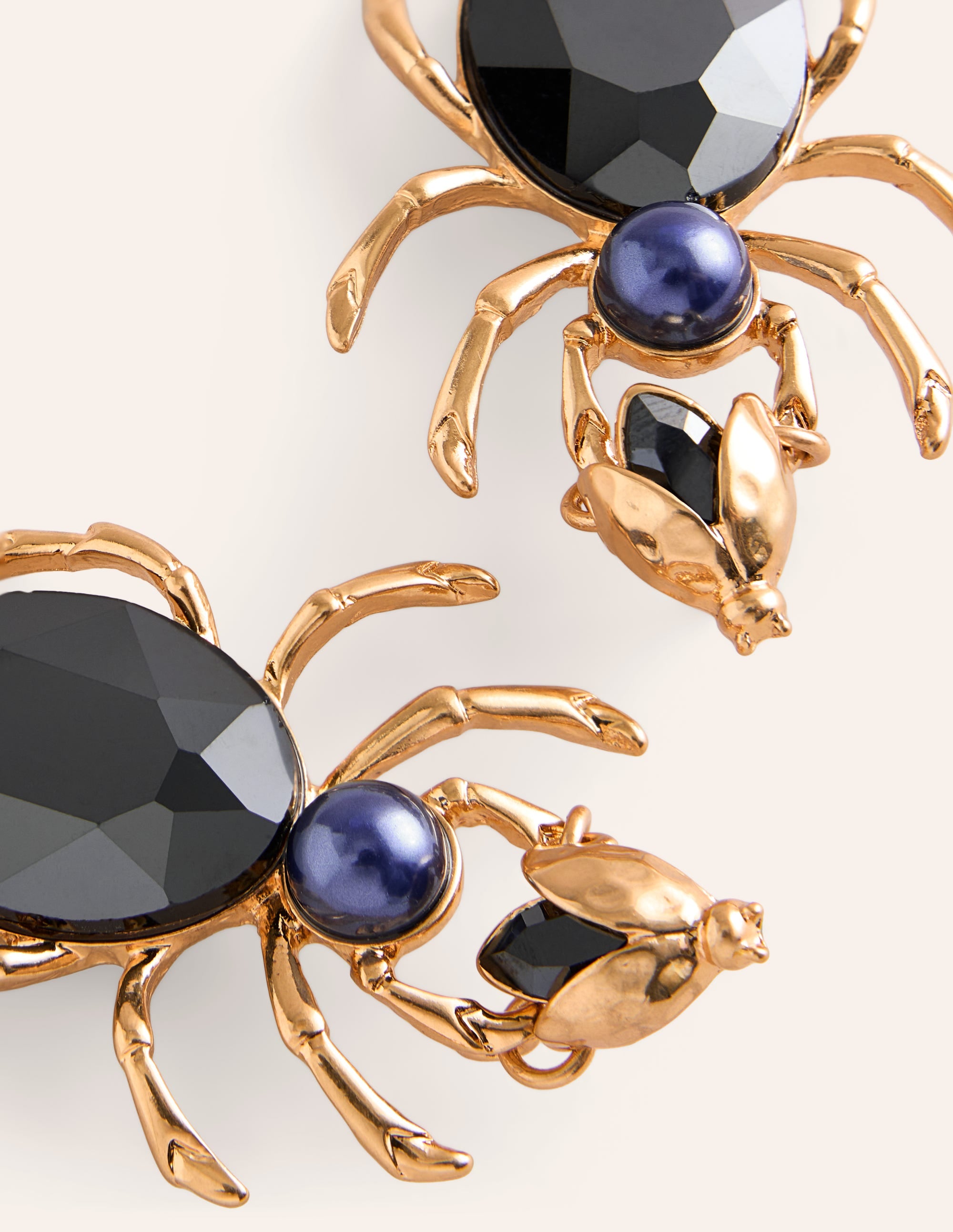Boucles d'oreilles fantaisie en métal-Araignée - Image 3