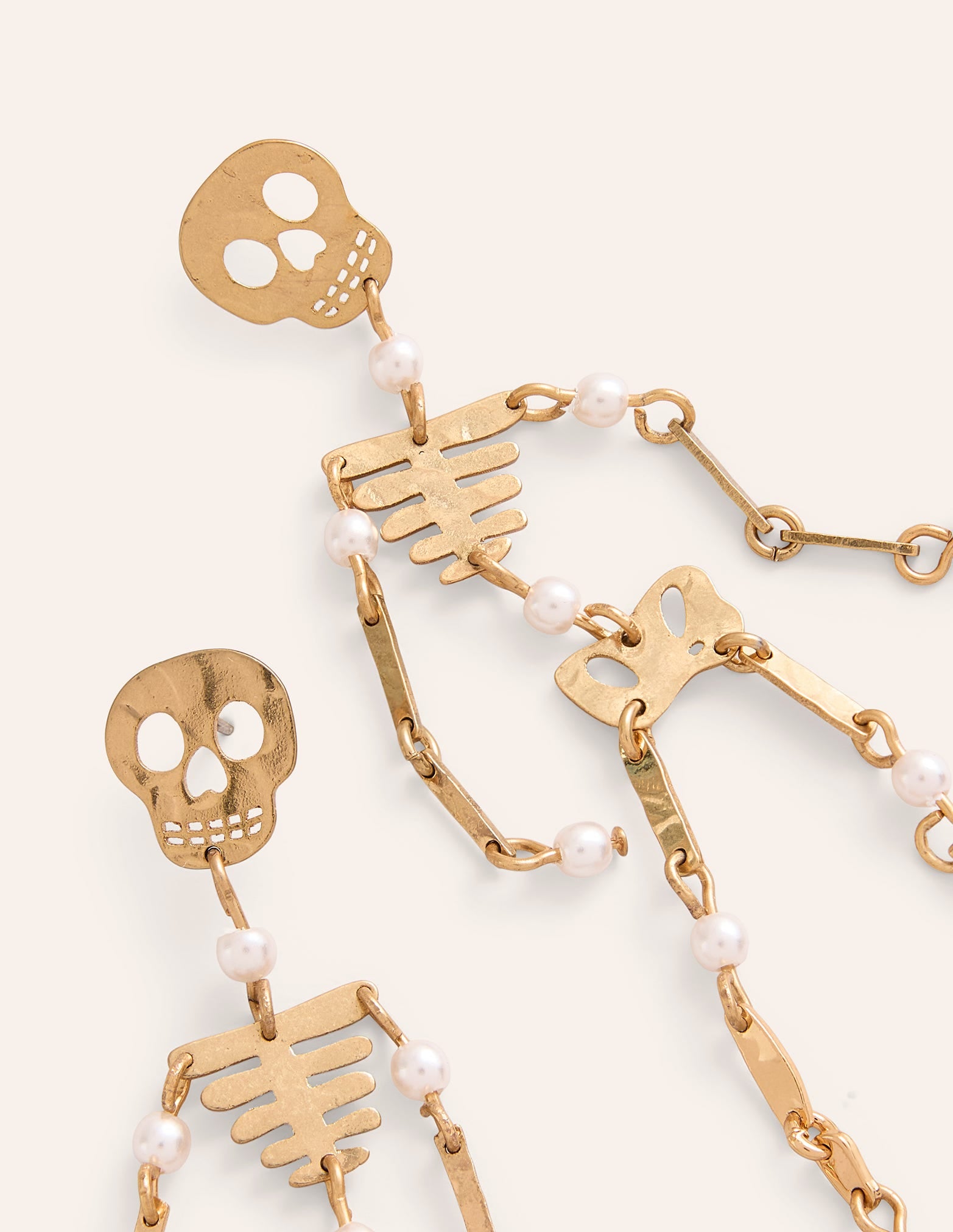 Originelle Metallohrringe-Skelett - Image 3