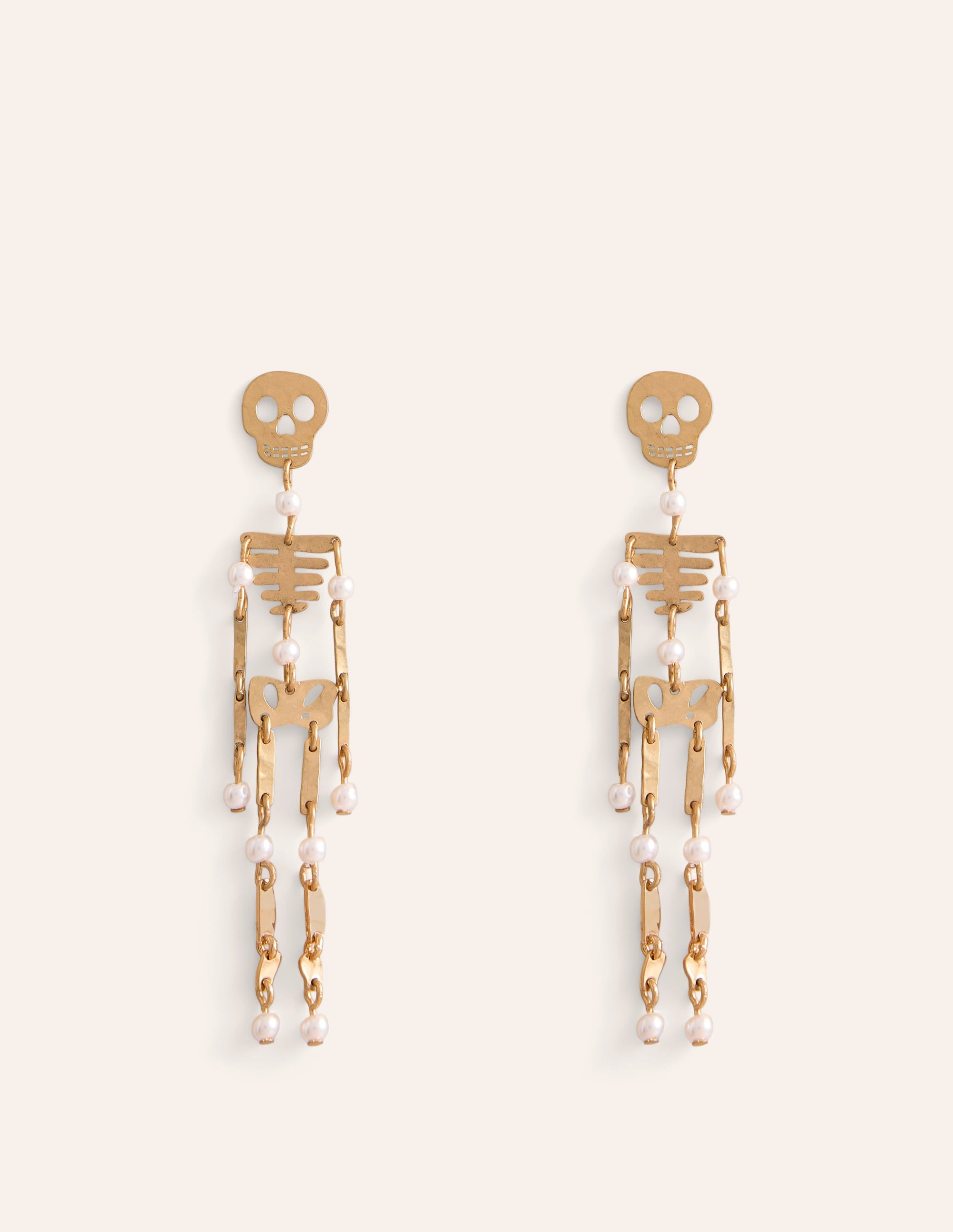 Originelle Metallohrringe-Skelett - Image 2