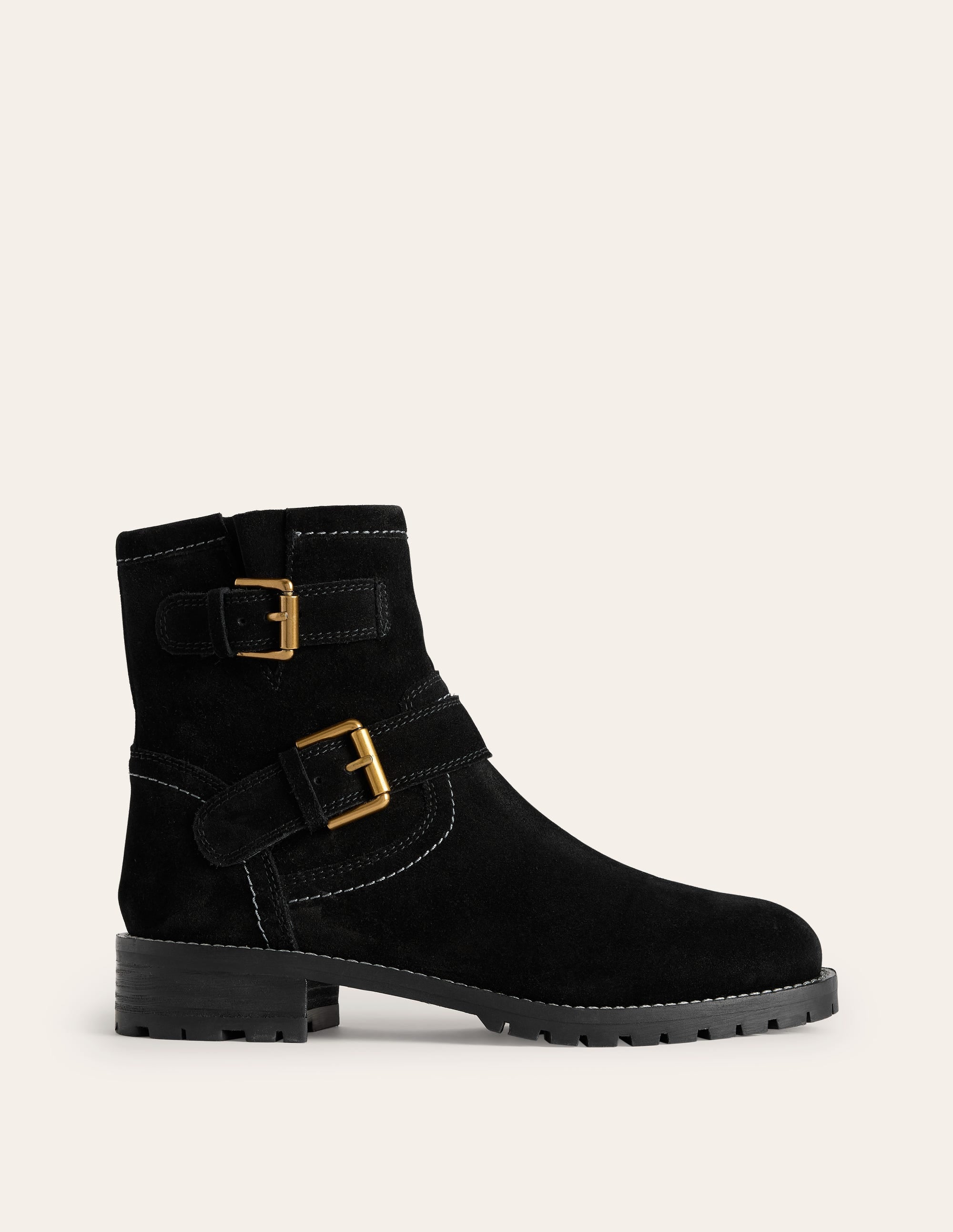 Bikerstiefel mit Schnallen-Schwarz - Image 2