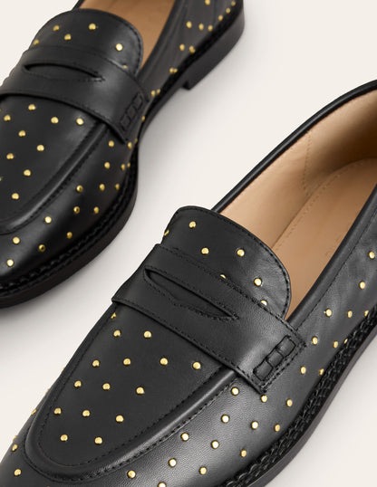 Mocassins Nya-Clous noirs