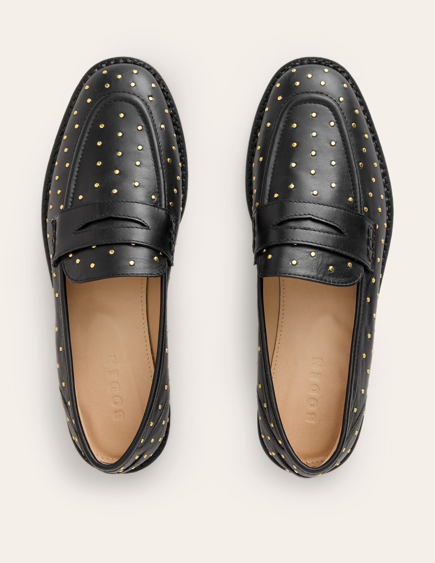 Mocassins Nya-Clous noirs