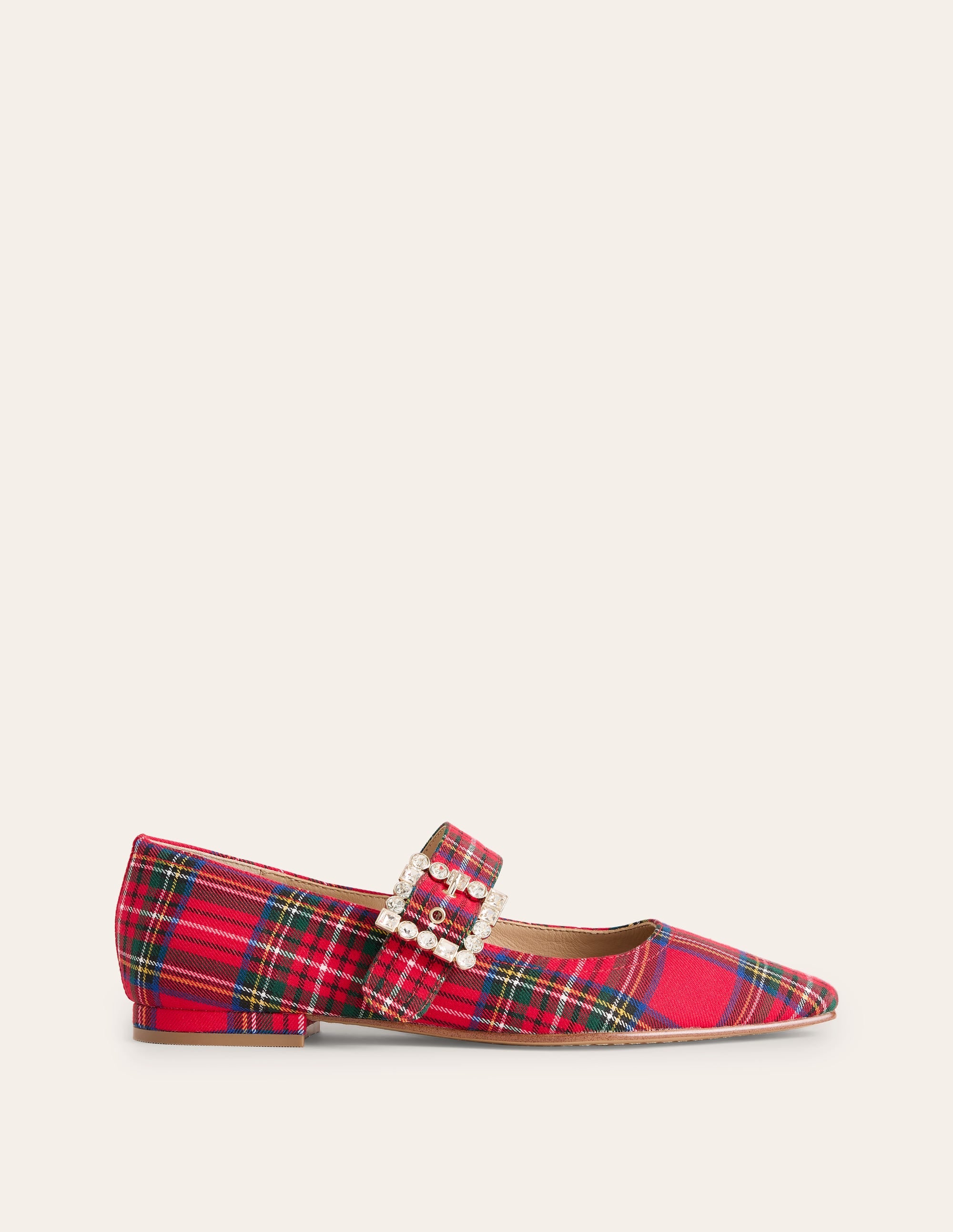 Vic Mary Janes mit geformter Spitze-Rot und Blau, Kariert - Image 2