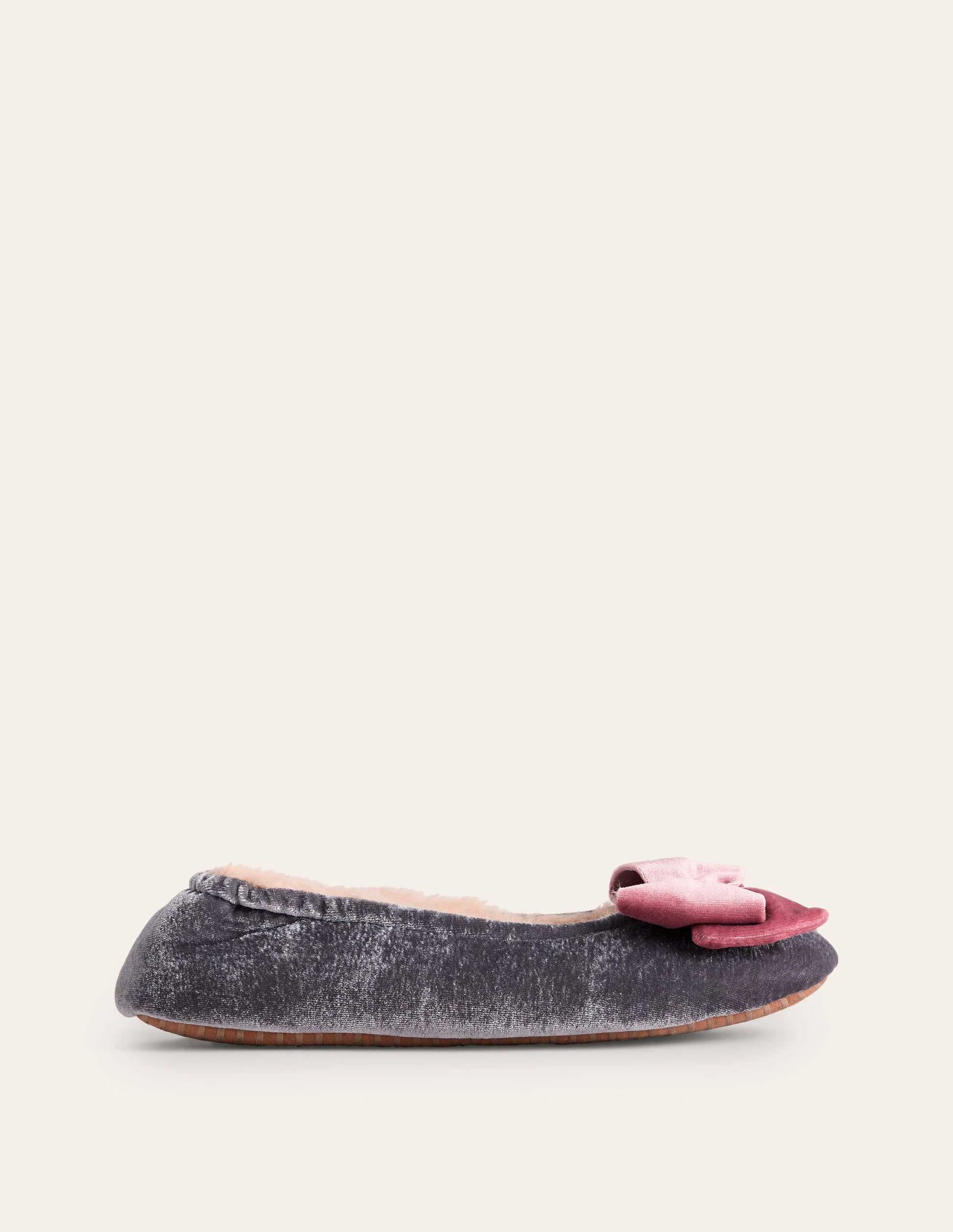 Chaussons à nœuds-Anthracite chiné-2