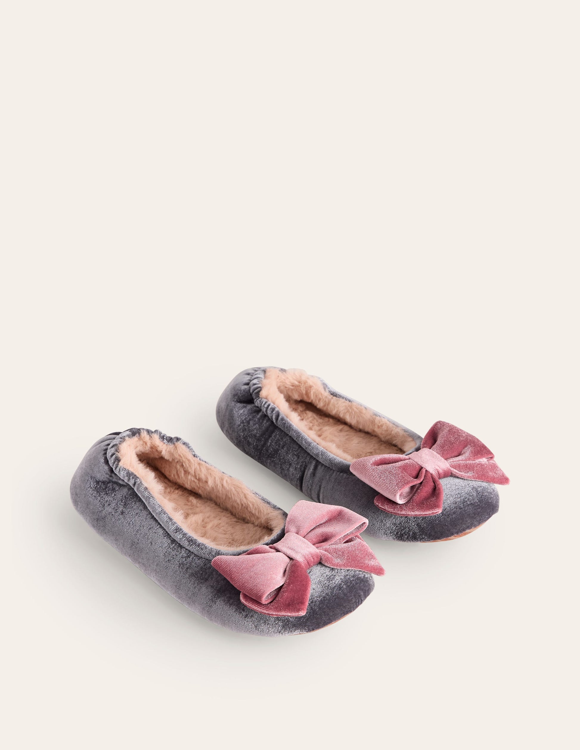 Chaussons à nœuds-Anthracite chiné-3