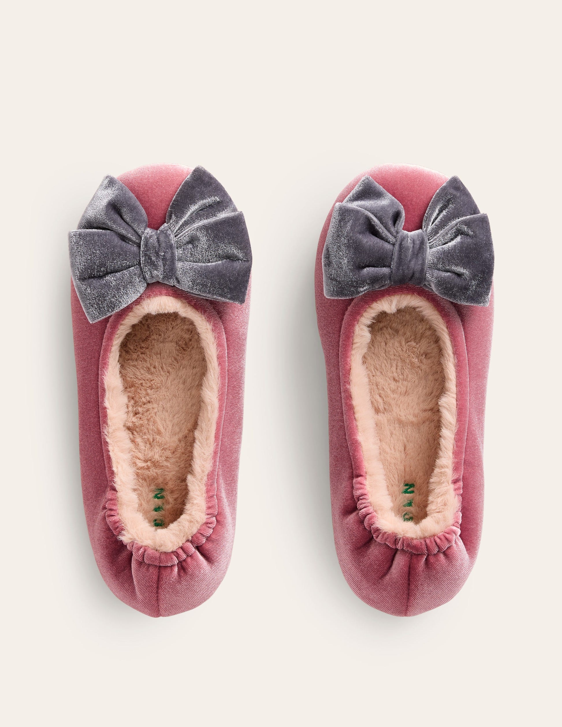 Slipper mit Schleife-Blasspink-5