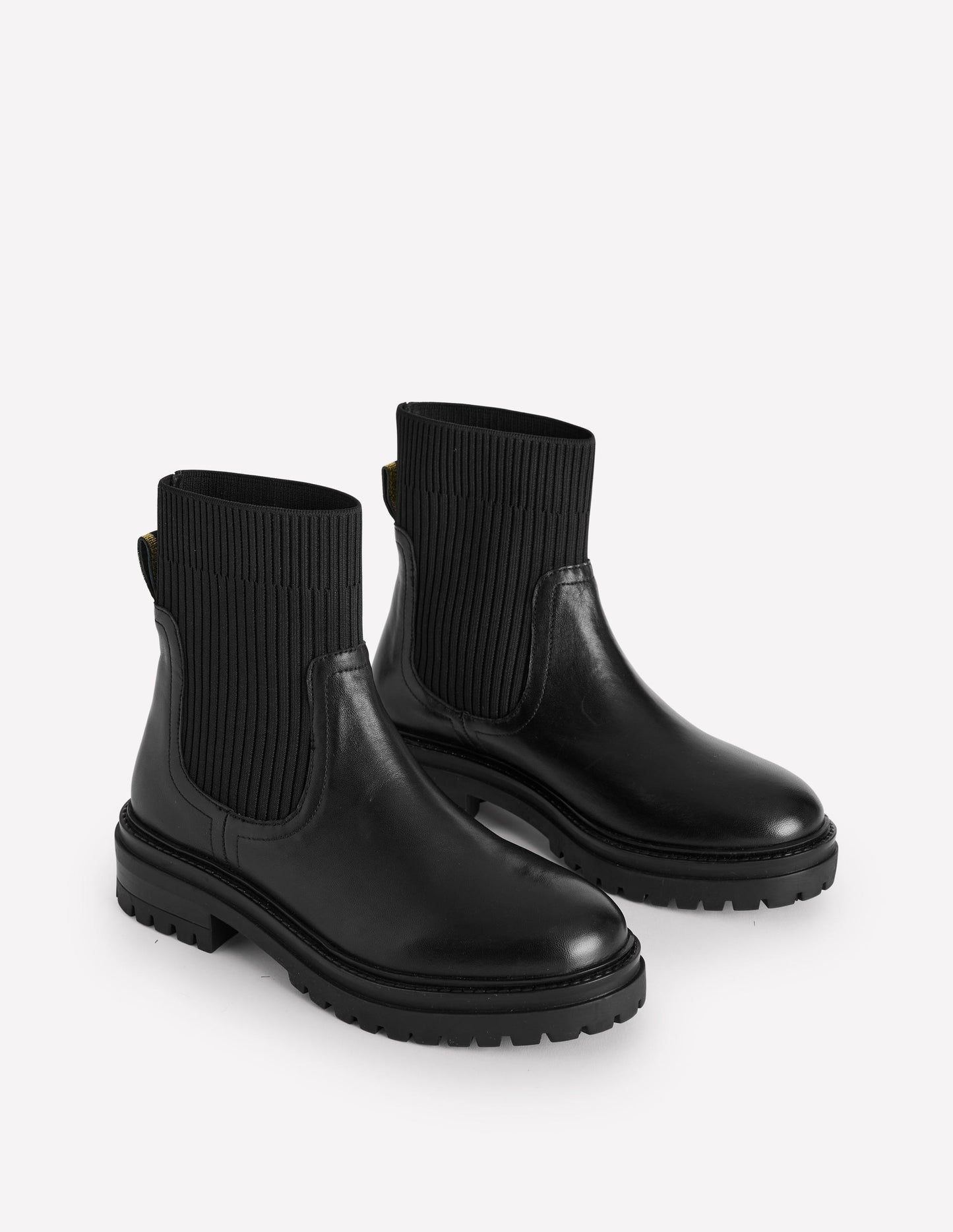 Chelsea-Stiefeletten mit Stretch-Einsätzen-Black