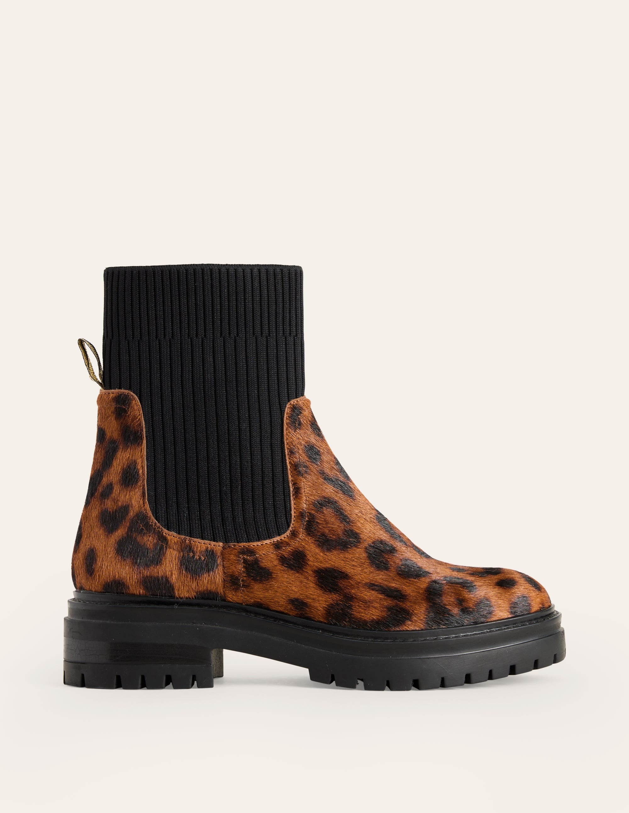 Chelsea-Stiefeletten mit Stretch-Einsätzen-Schokobraun - Image 1
