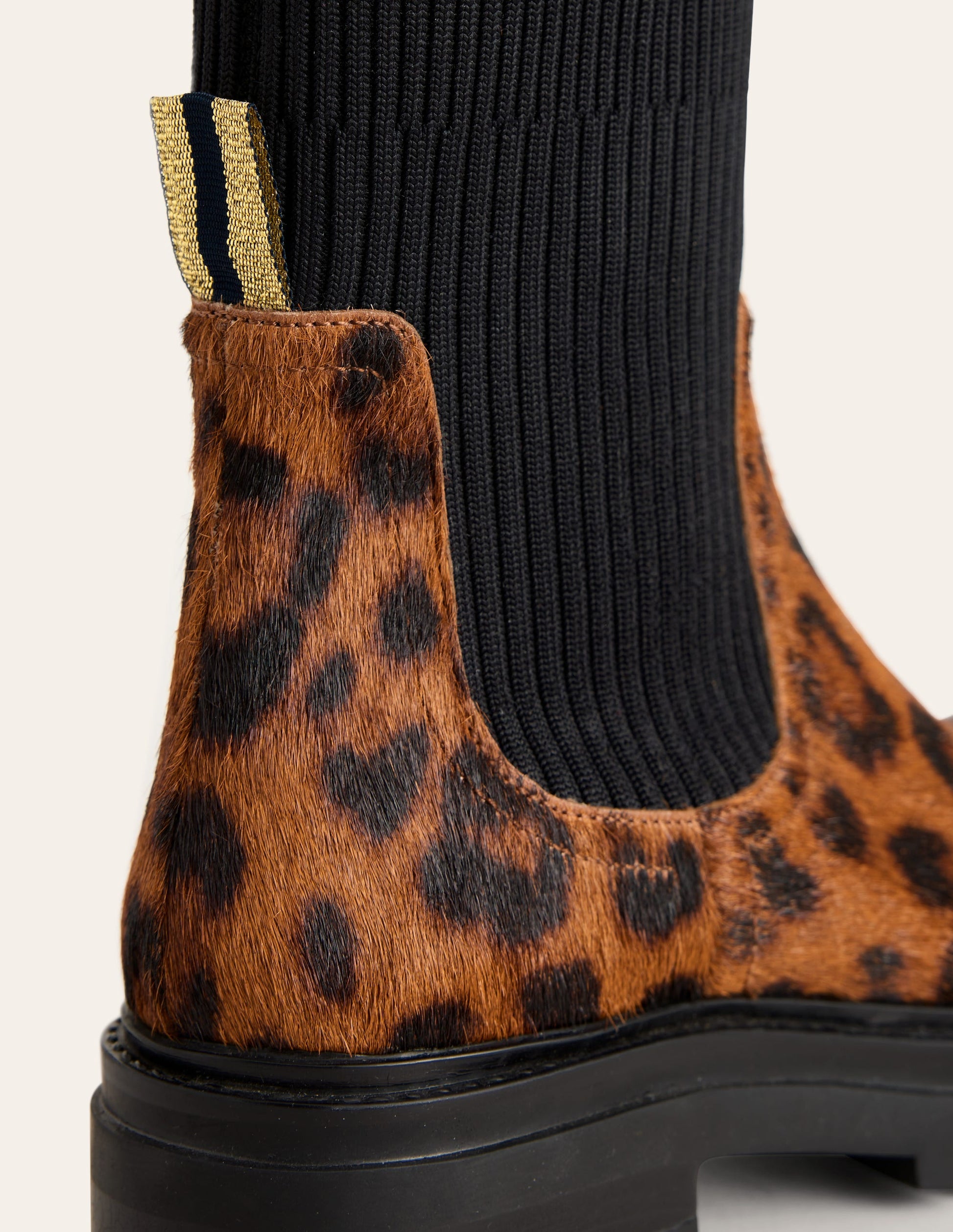 Stretch Chelsea Ankle Boots-Dark Classic Leopard-2