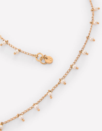 Collier délicat en fausses perles-Or-4
