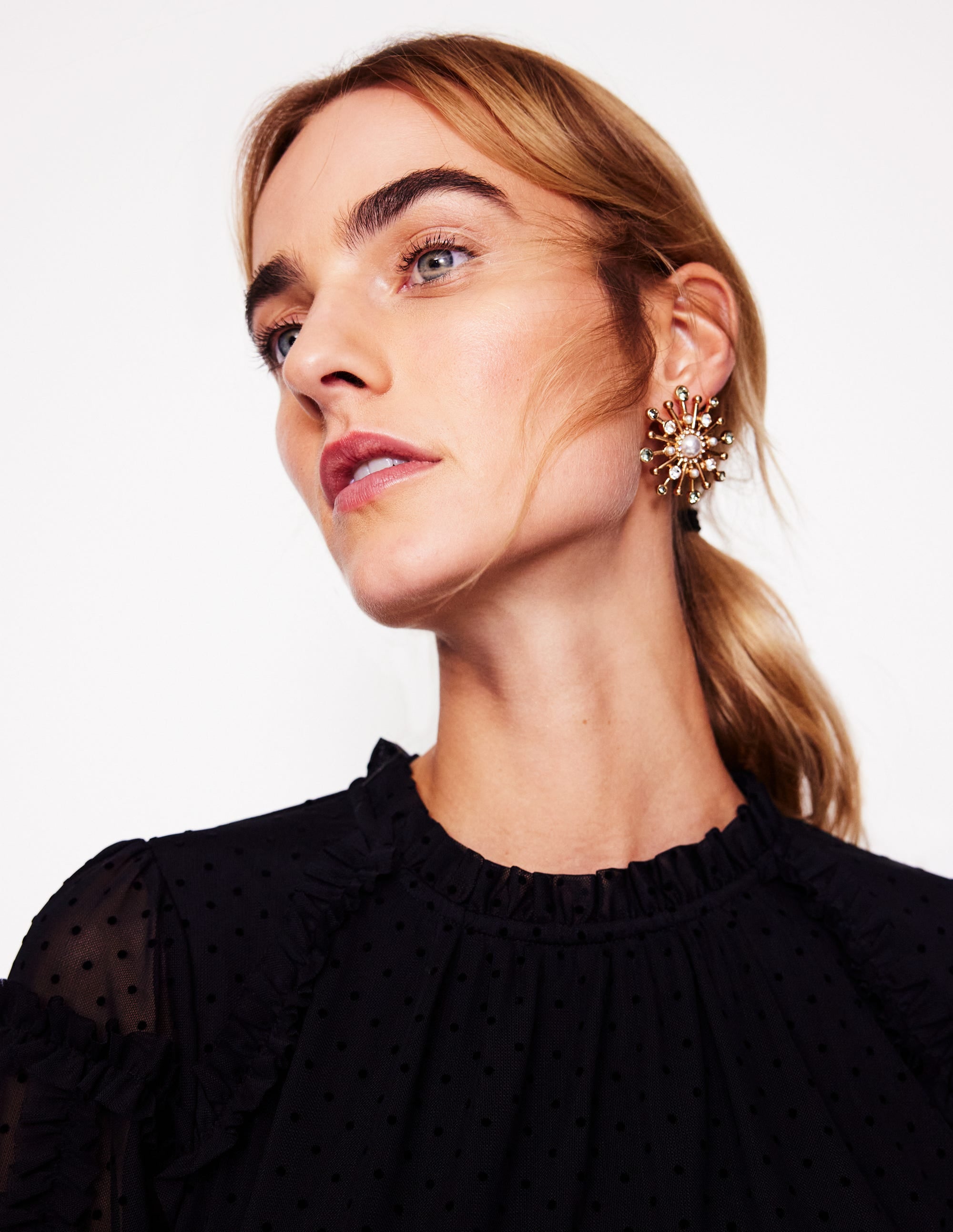 Celestial Mega Studs Earrings-Gold - Image 1