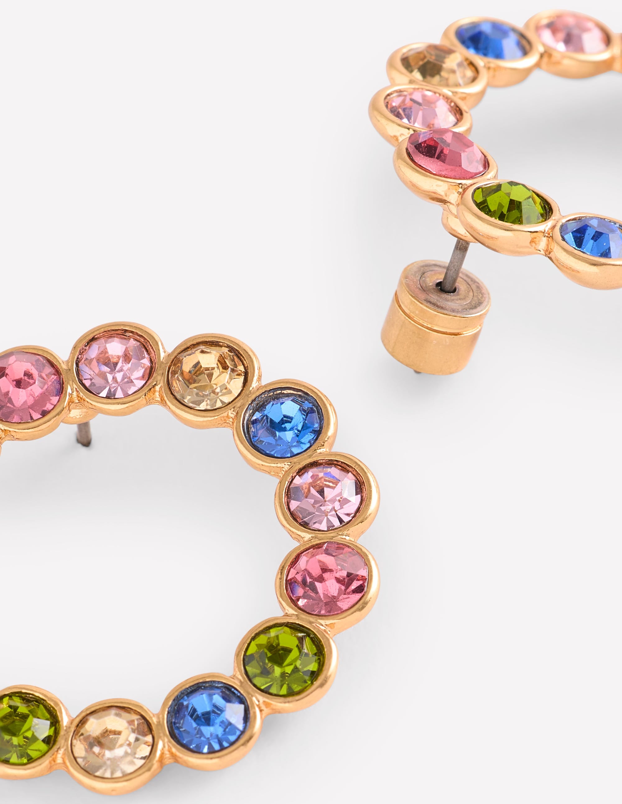 Jewel Hoop Earrings-Multi - Image 3