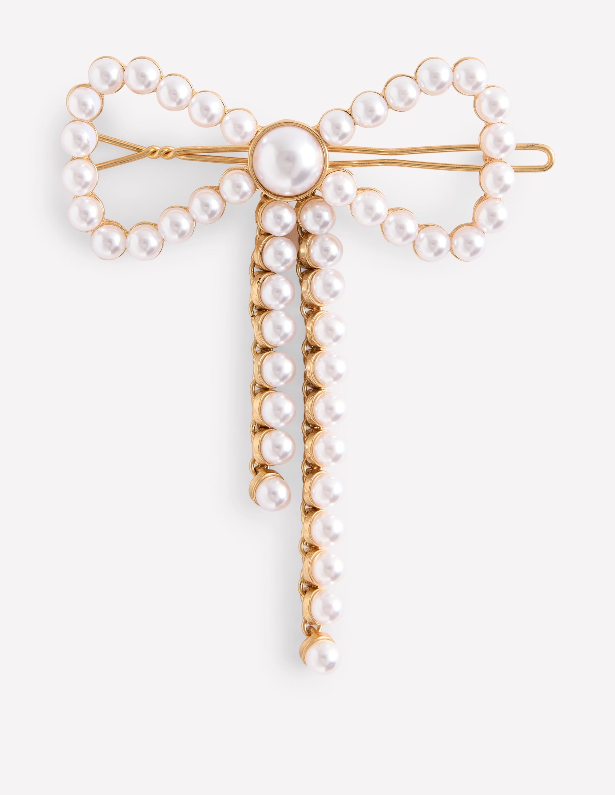 Bow Hair Slide-Ivory - Image 2