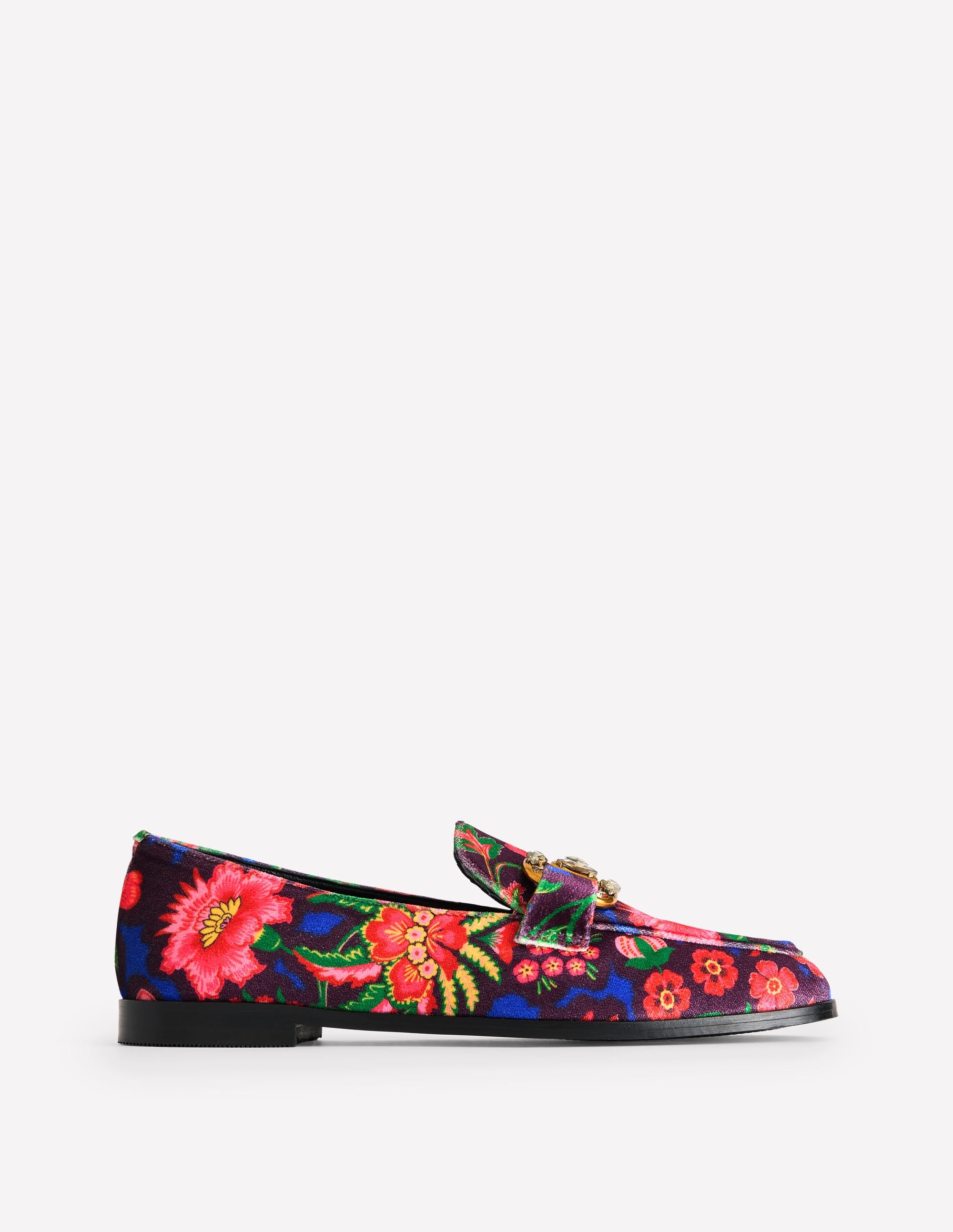 Mocassins Iris à mors ornementé-Velours Imprimé - Image 2