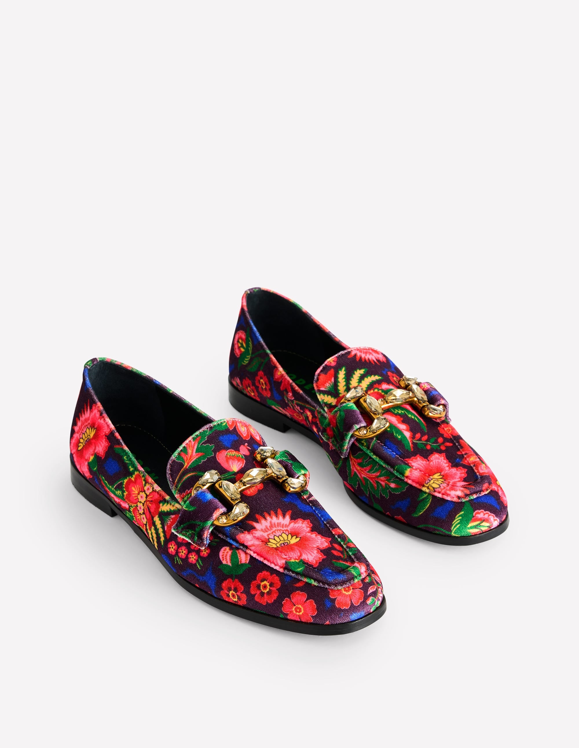 Mocassins Iris à mors ornementé-Velours Imprimé - Image 3