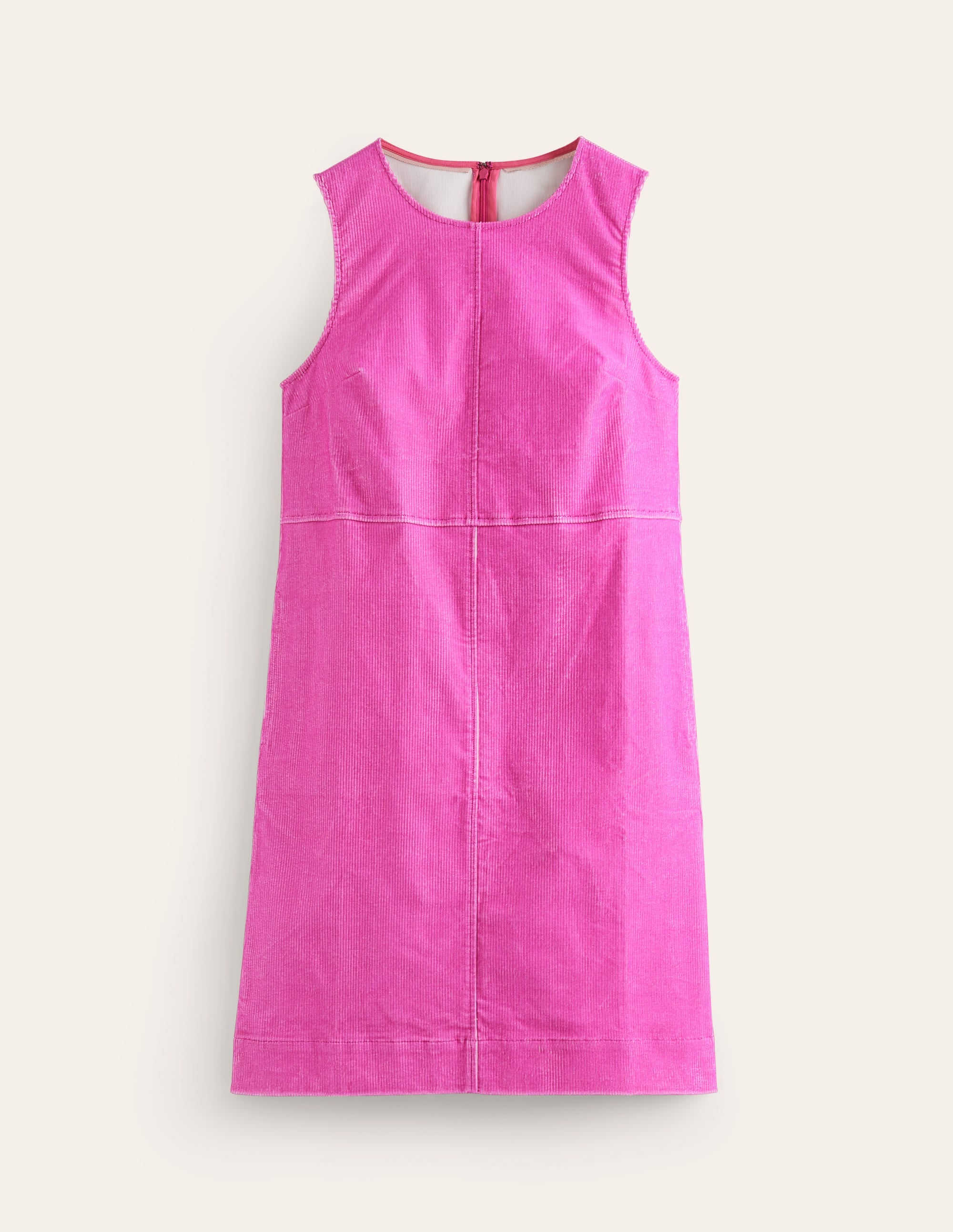 Robe droite Pia en velours côtelé-Rose phlox - Image 5