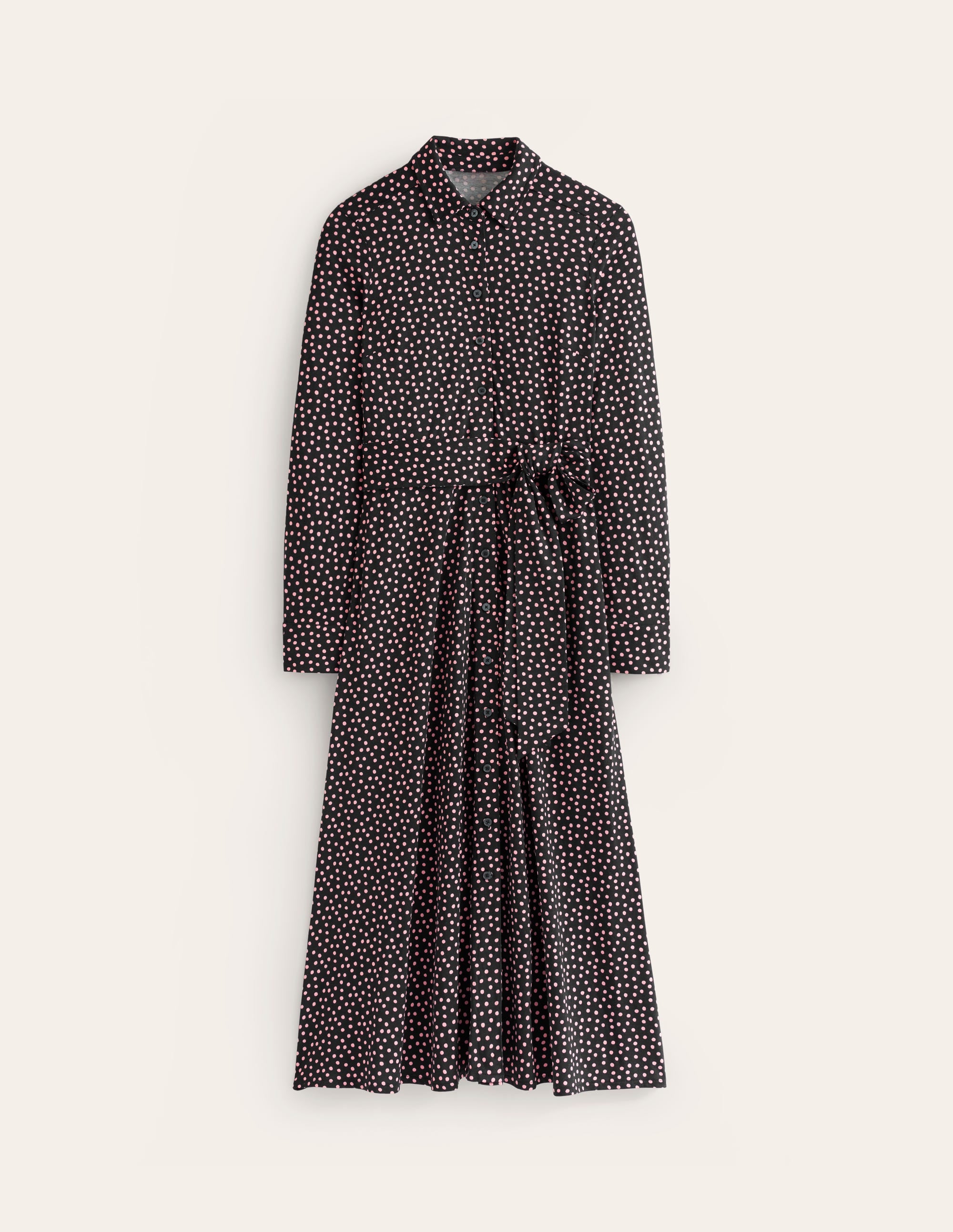 Marcia Jersey-Hemdblusenkleid-Black - Image 5