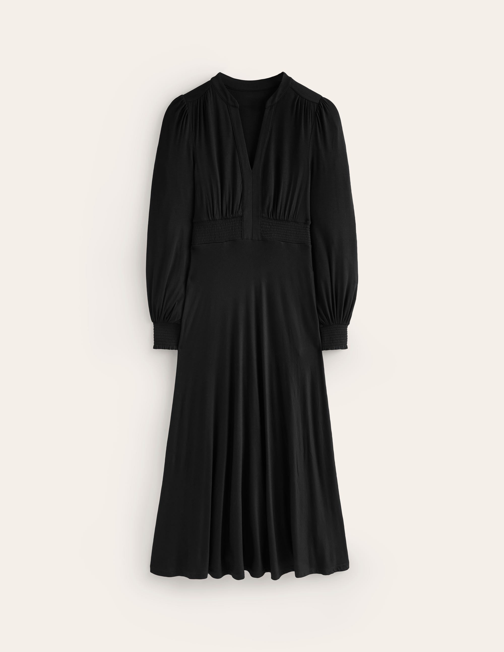Robe midi Georgia en jersey-Noir - Image 5