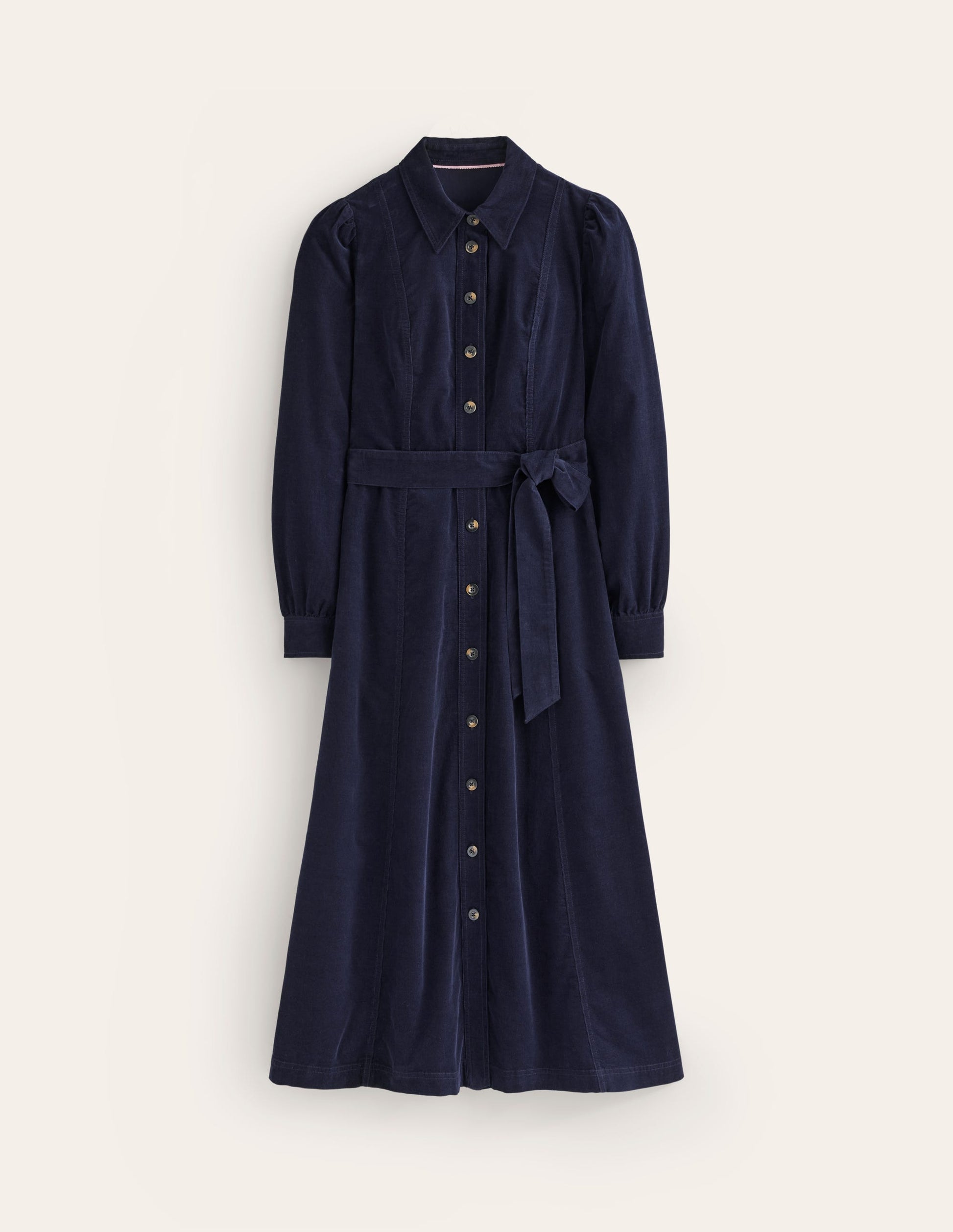 Aubrey Midi-Hemdblusenkleid aus Cord-Aqua Marine Marl-5