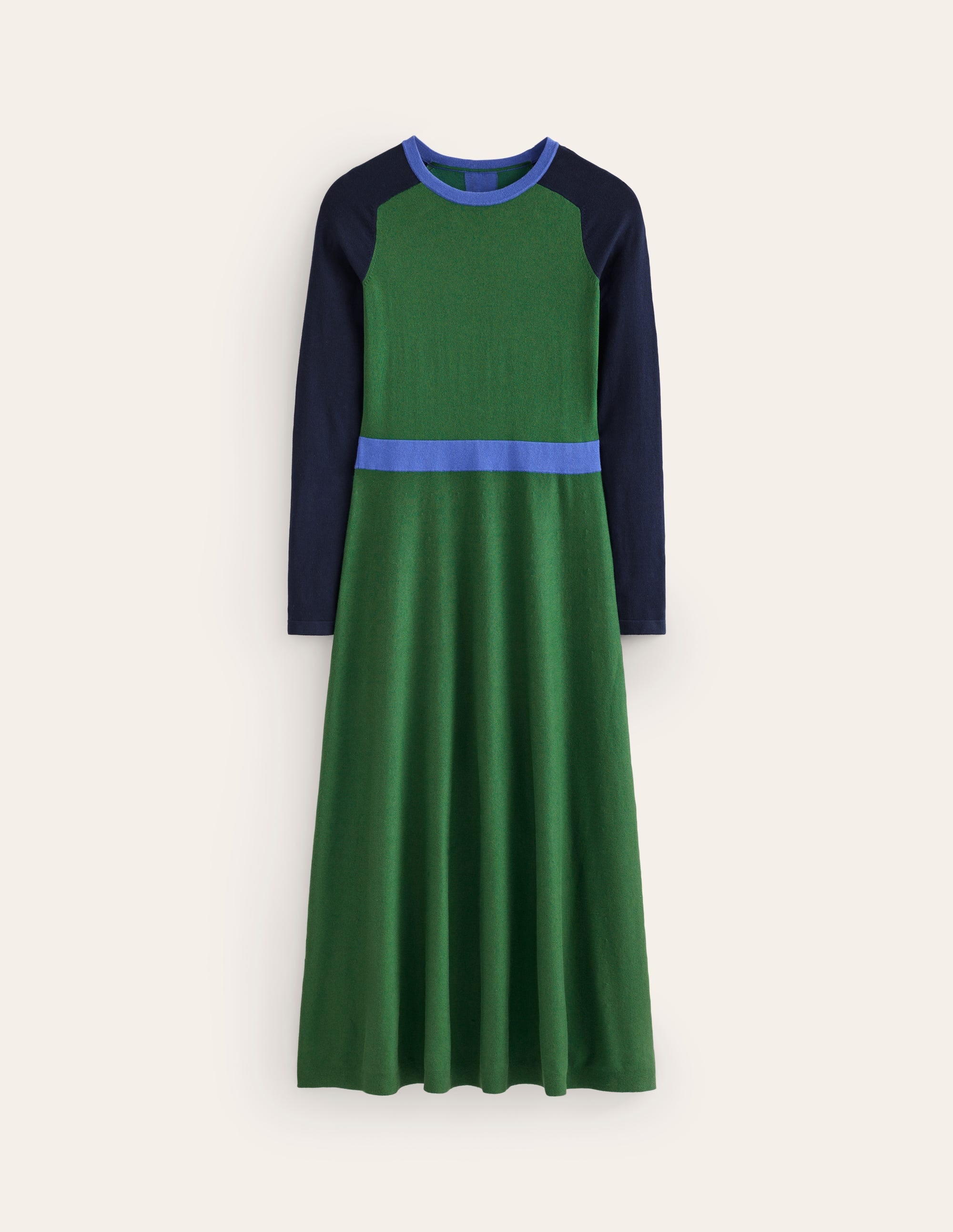 Robe midi Marta en maille-Colourblock pin, bleu marine - Image 5
