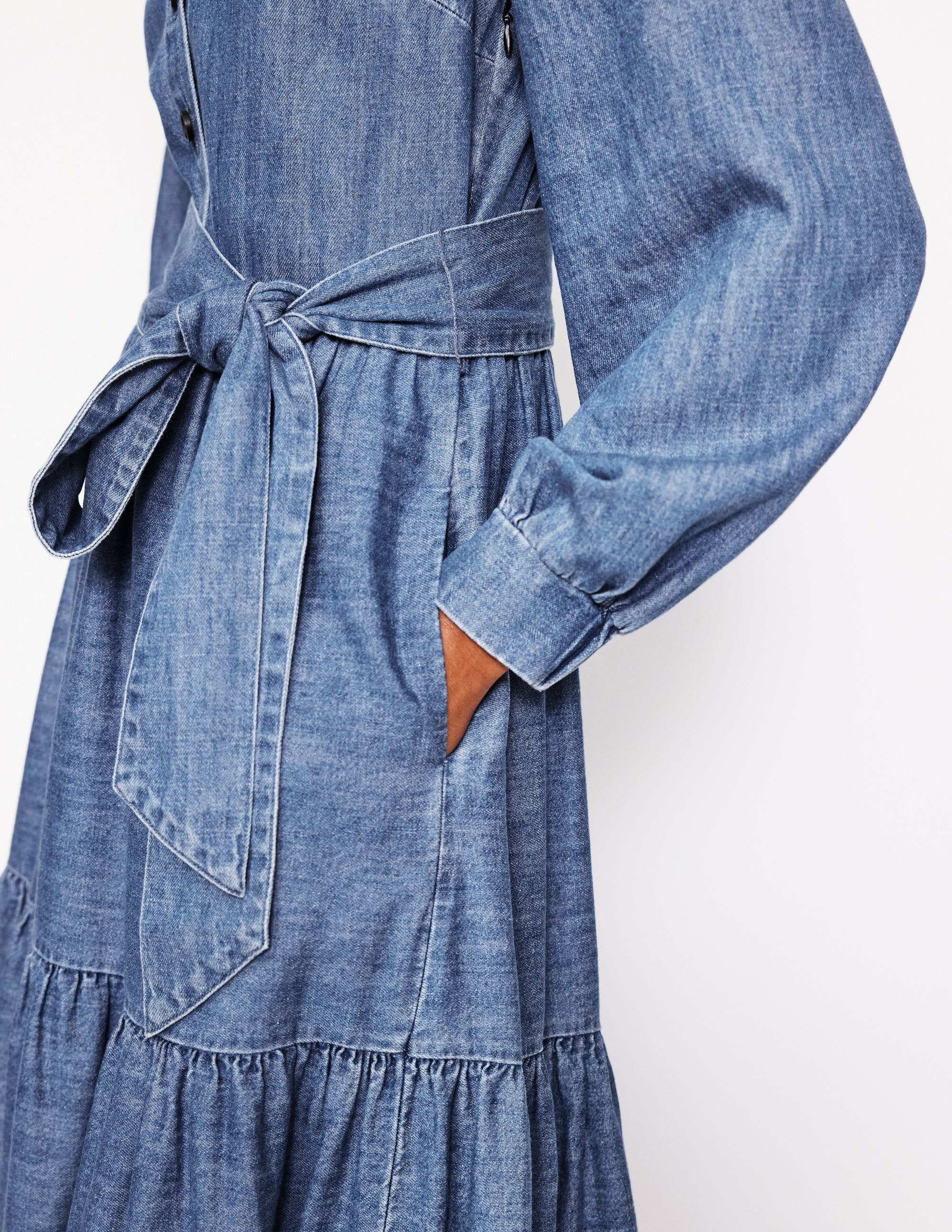 Alba Jeans-Maxikleid-Helles Vintageblau - Image 2