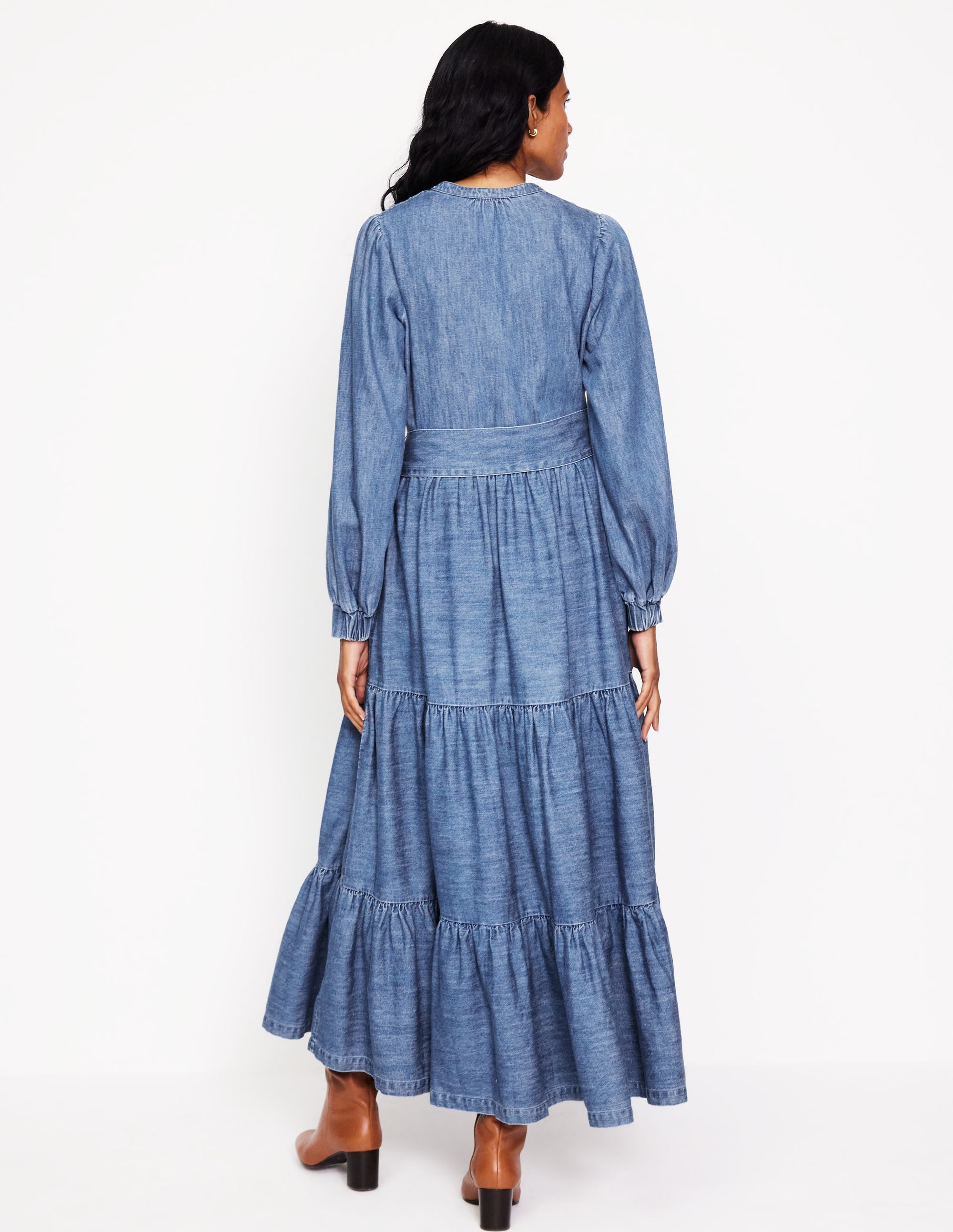 Alba Jeans-Maxikleid-Helles Vintageblau - Image 3