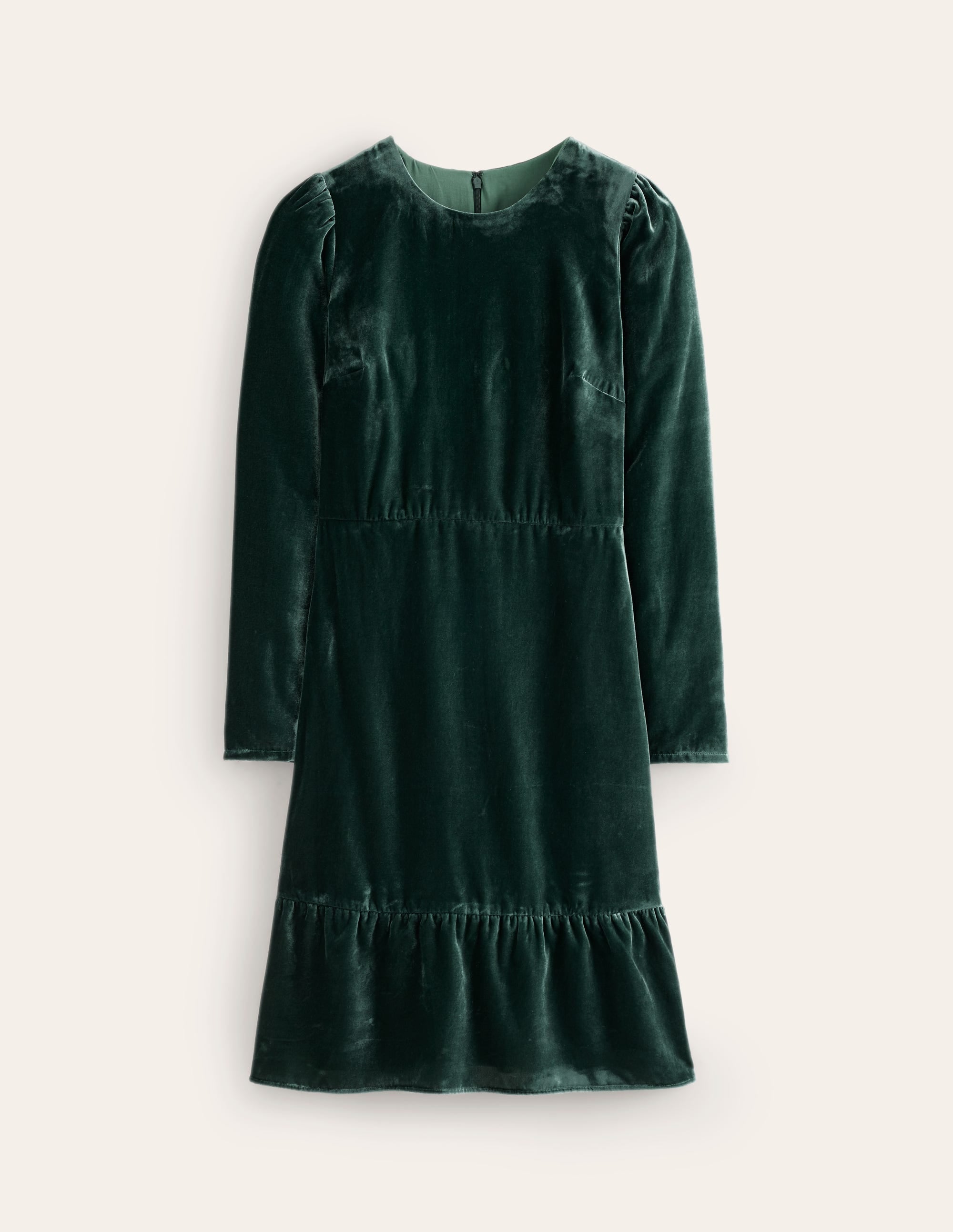 Kurzes Samtkleid-Black - Image 6
