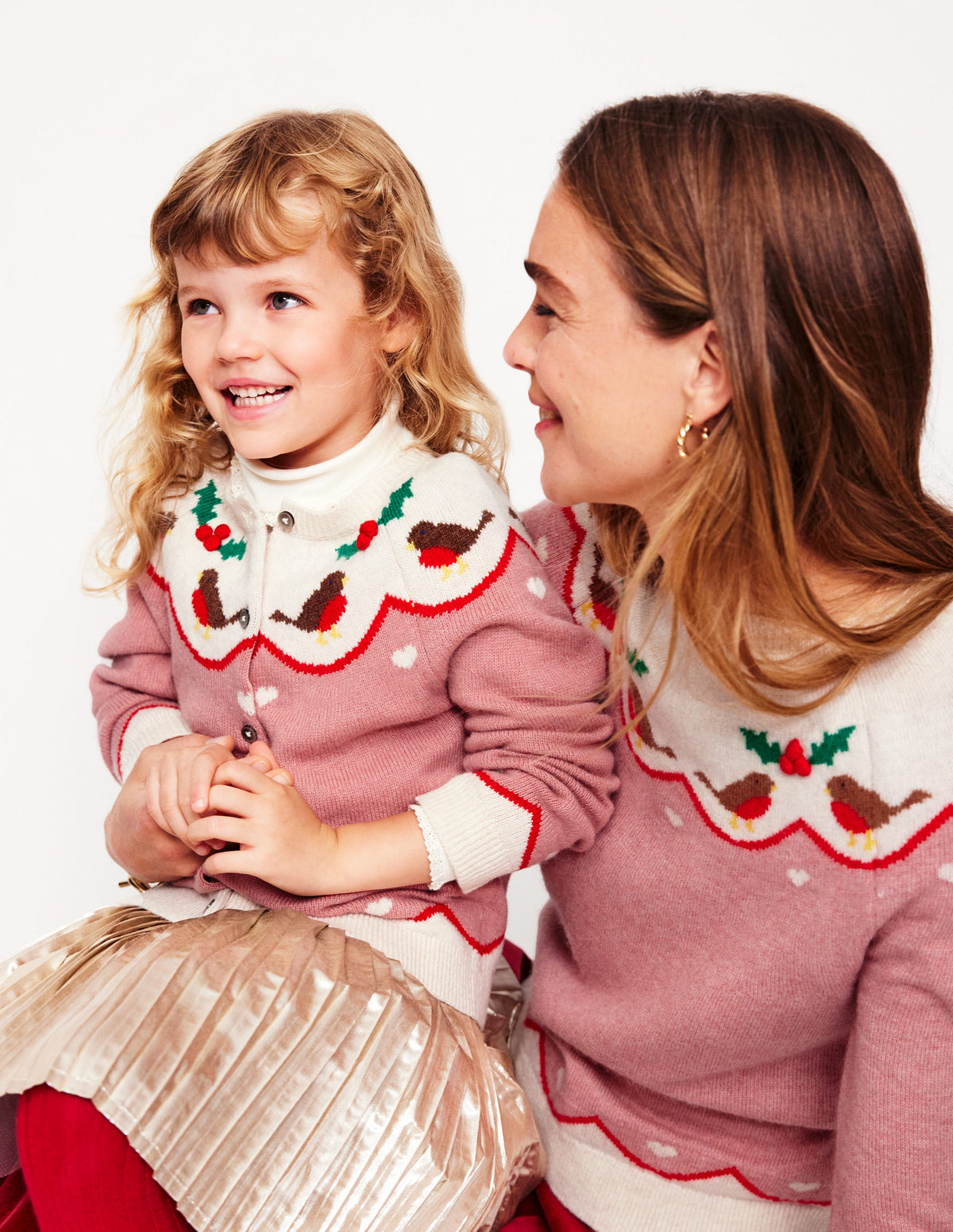 Edie Fair-Isle-Pullover-Quarzrosa, Rotkehlchen - Image 6
