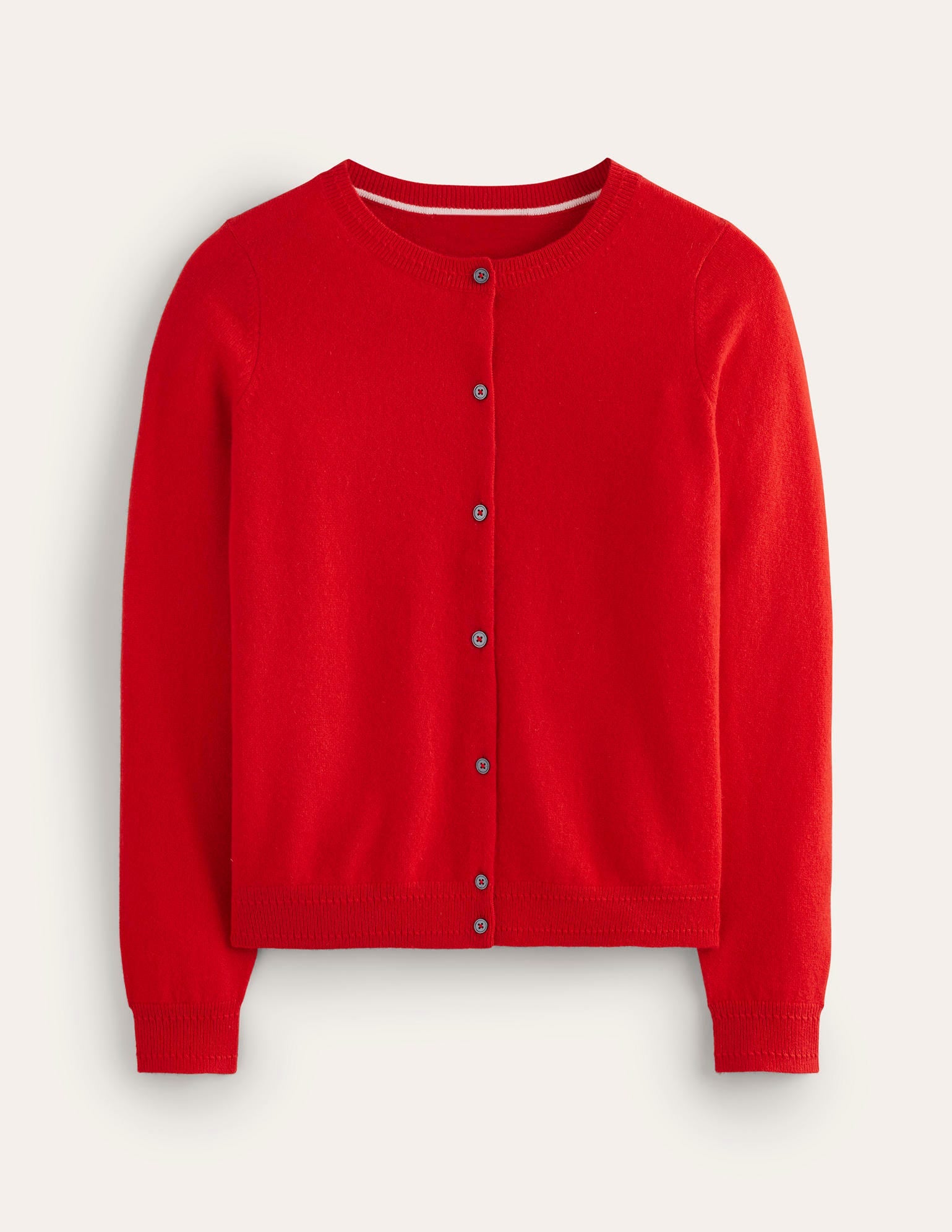 Eva Kaschmir-Strickjacke mit Rundhalsausschnitt-Rouge-5