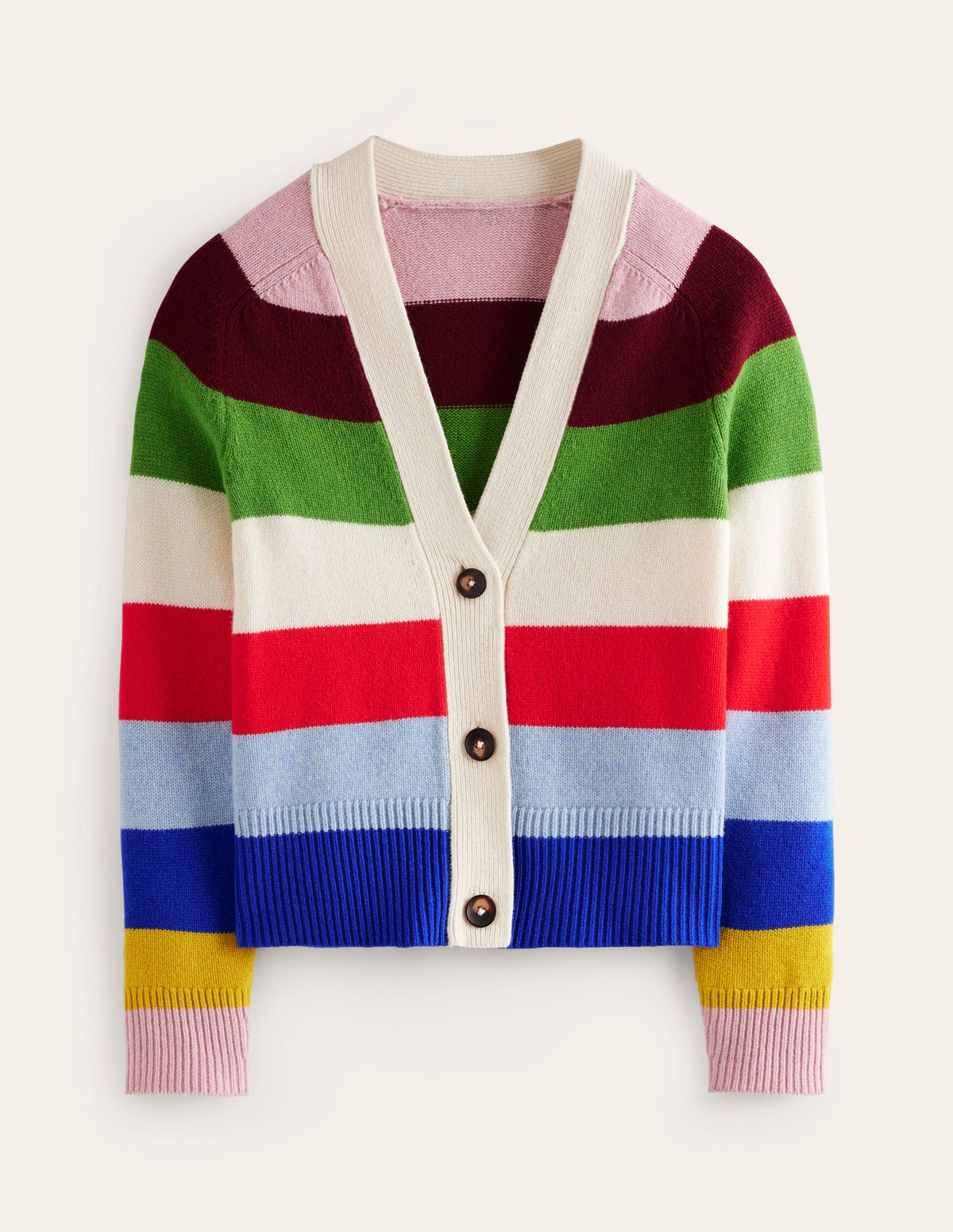 Olivia Merino-Strickjacke-Bunt, Regenbogen - Image 7