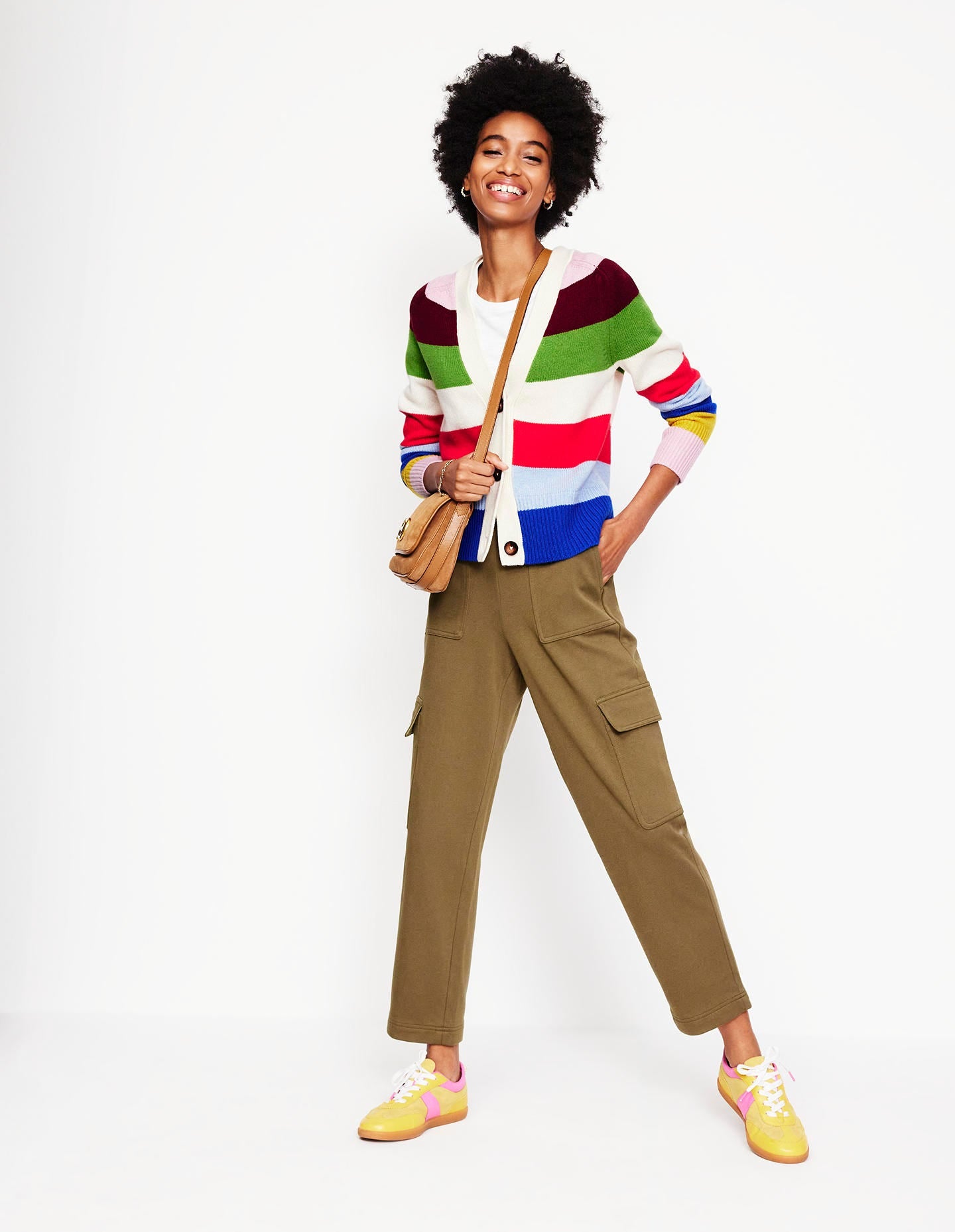 Olivia Merino-Strickjacke-Bunt, Regenbogen - Image 5