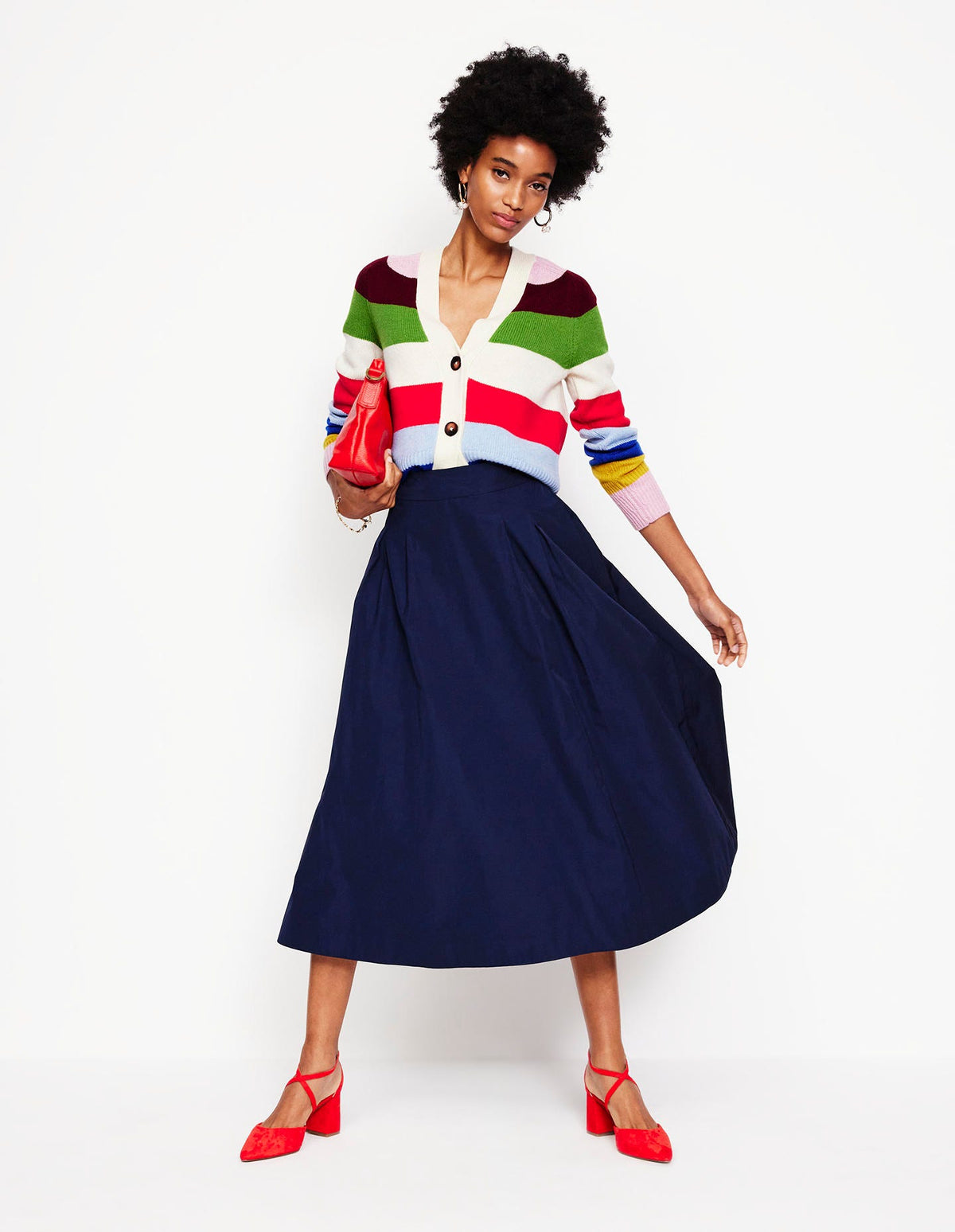 Olivia Merino-Strickjacke-Bunt, Regenbogen - Image 6