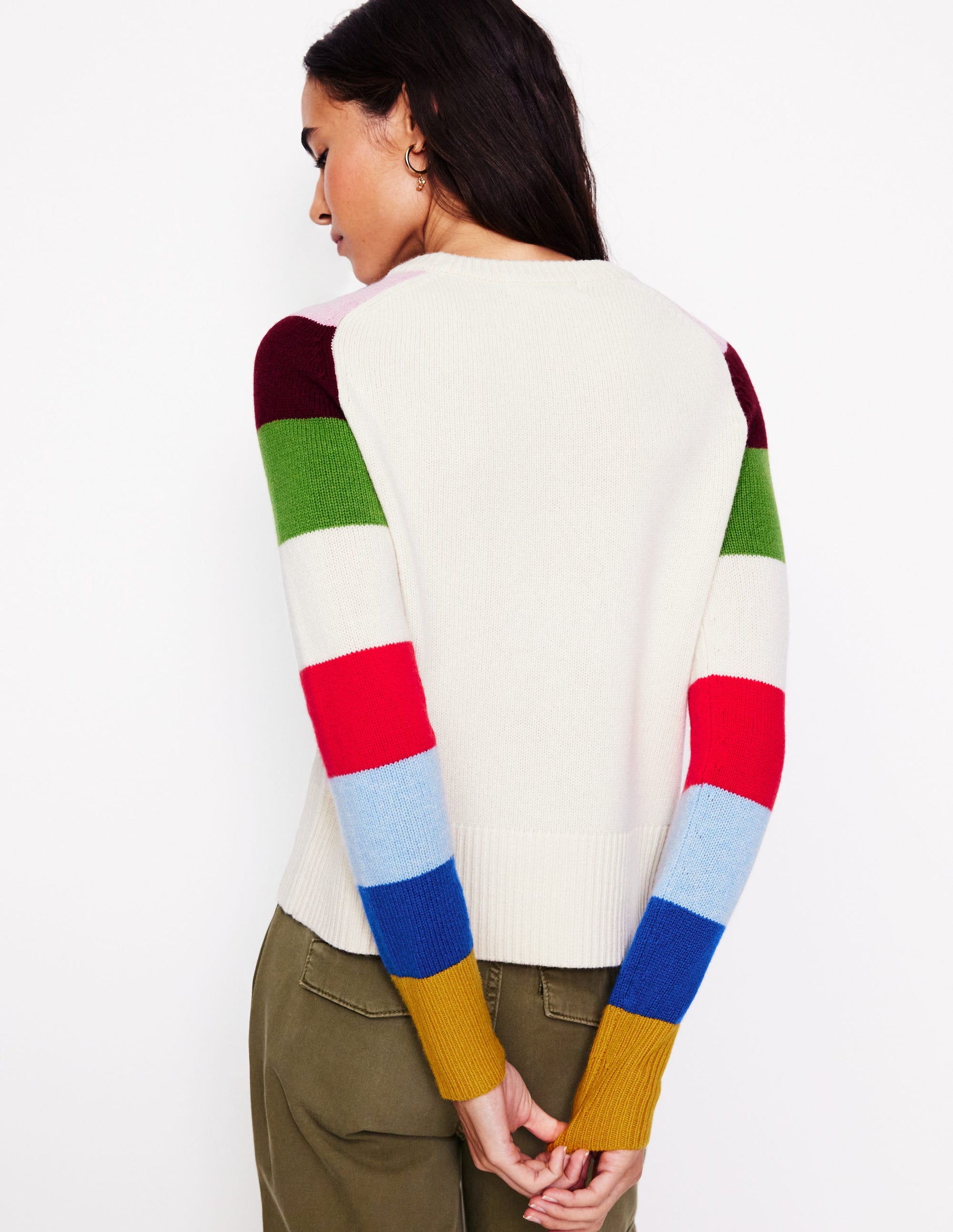 Olivia Merino-Pullover-Bunt, Regenbogen-3