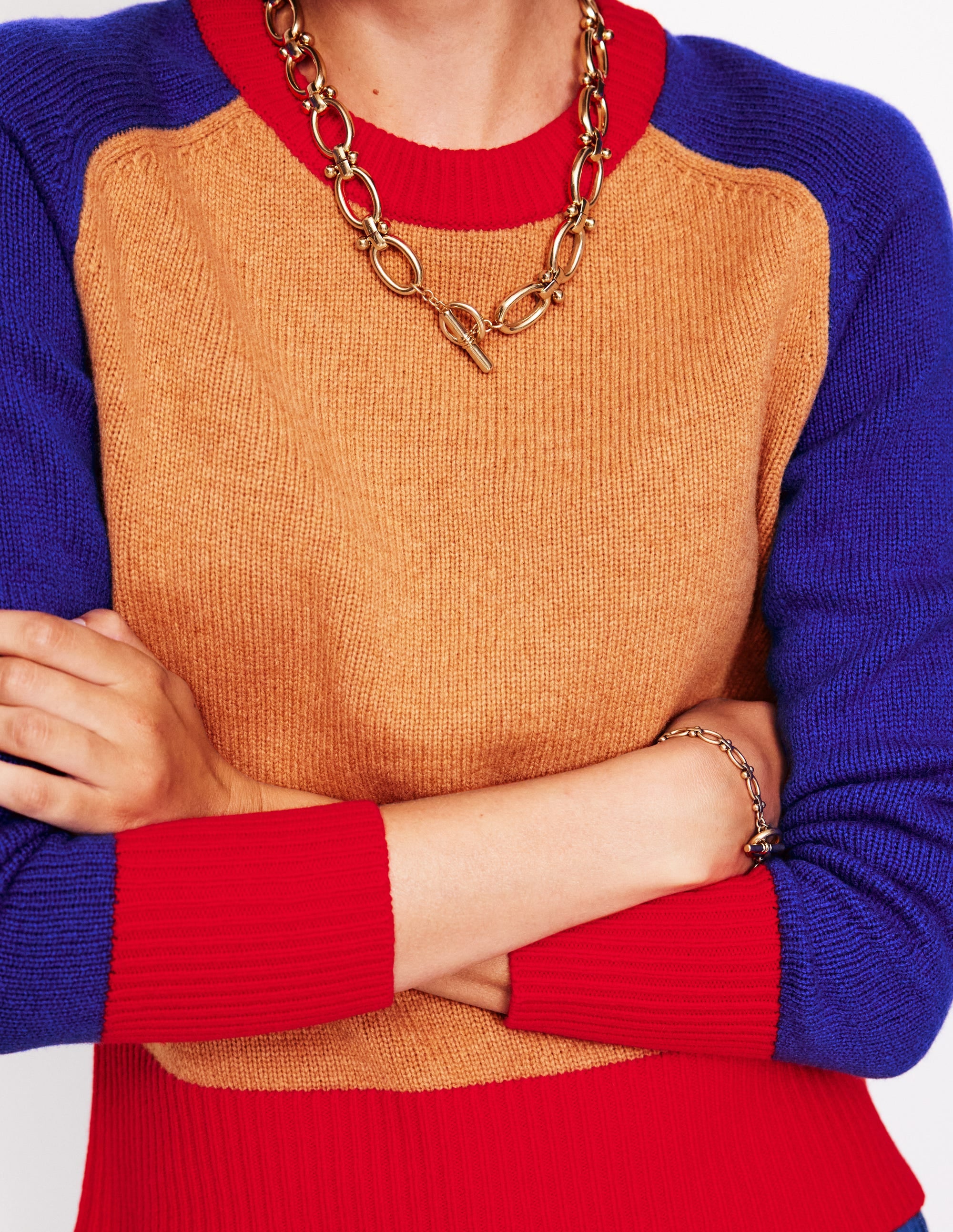 Olivia Merino-Pullover-Graubraun Meliert - Image 2