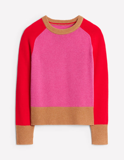 Olivia Merino-Pullover-Pink