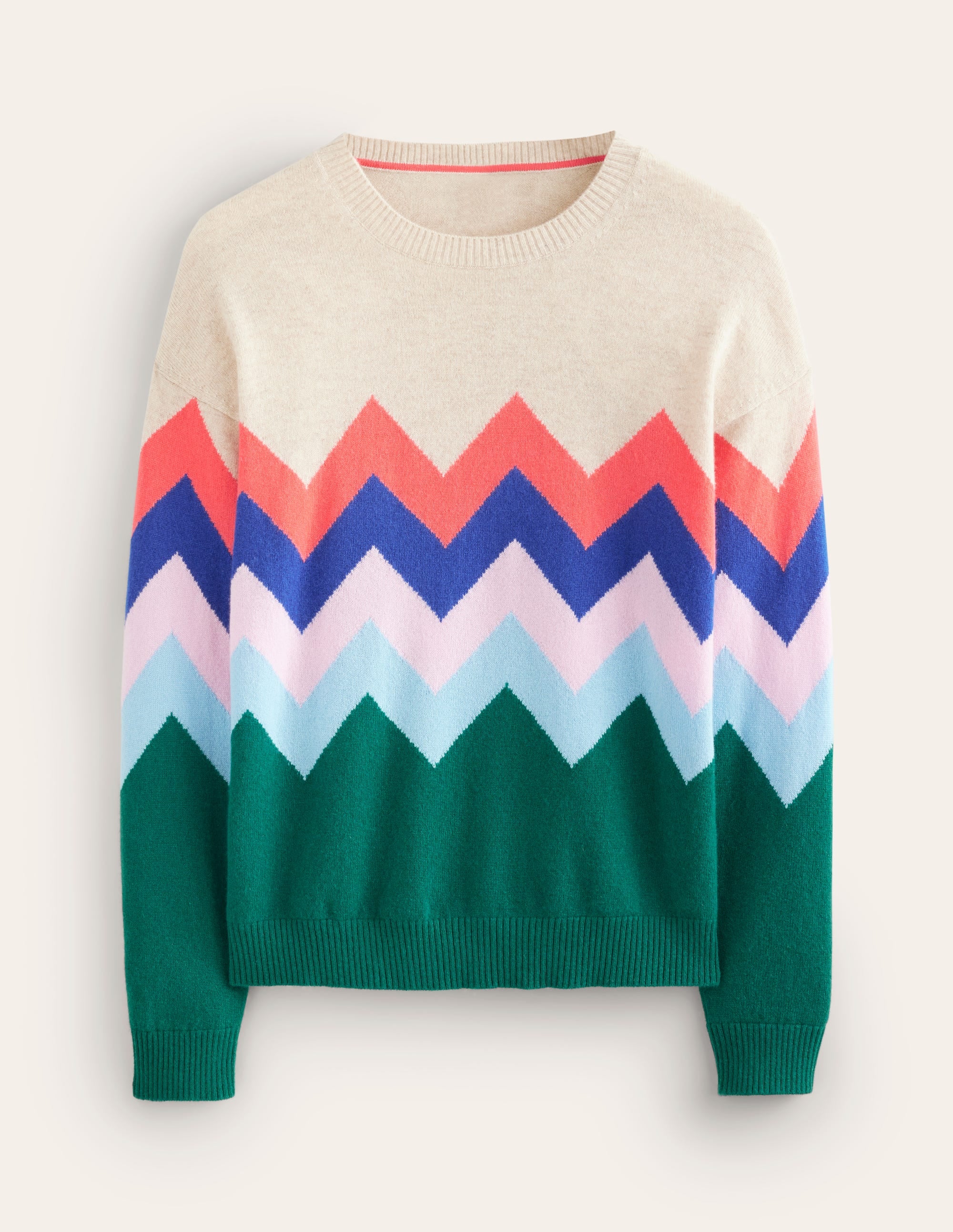 Lydia Kaschmirpullover-Bunt, Zickzack - Image 6