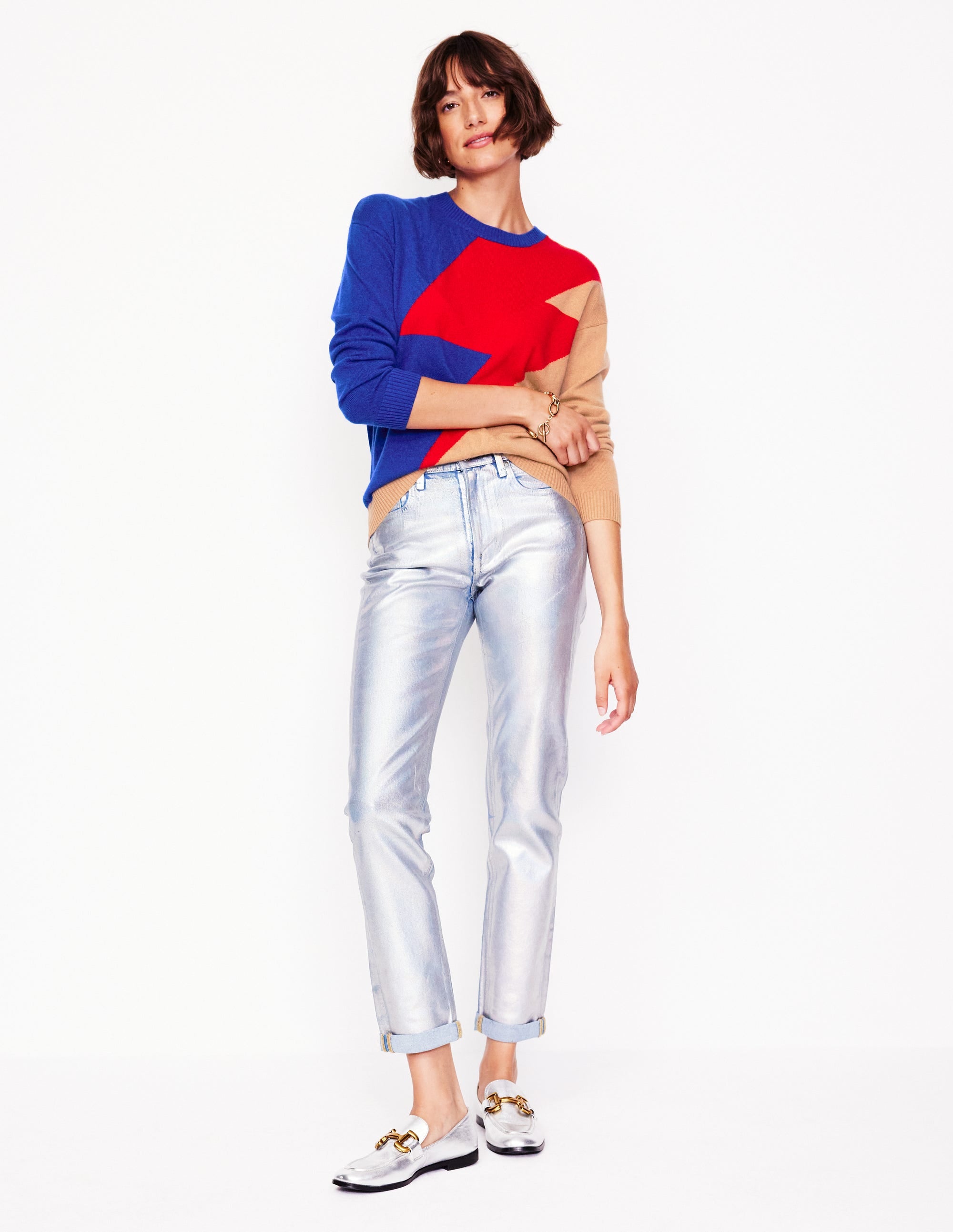 Lydia Kaschmirpullover-Kamelbraun, Blitz - Image 4
