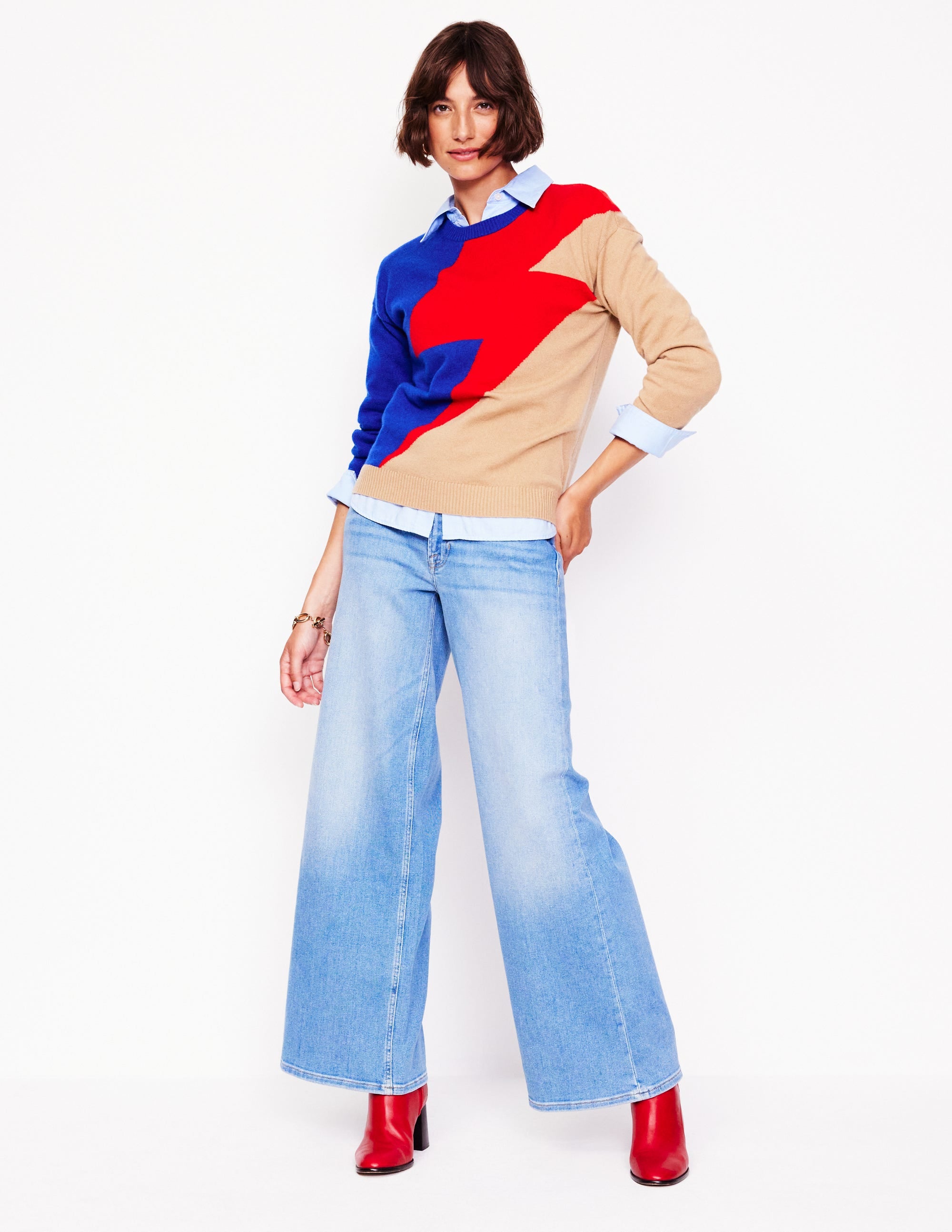 Lydia Kaschmirpullover-Kamelbraun, Blitz - Image 6