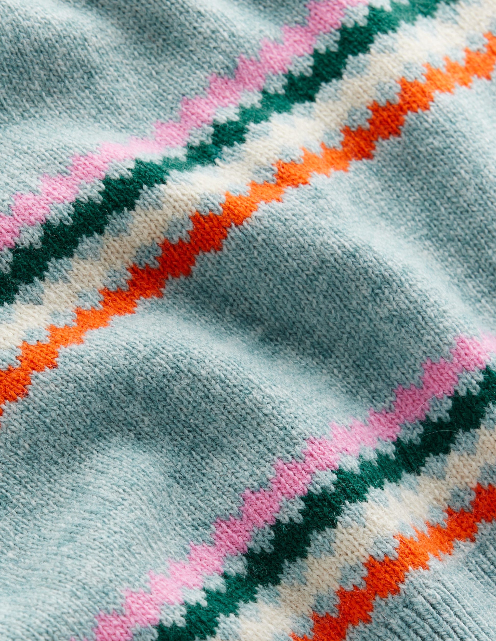 Edie Fair-Isle-Top-Blau Diamant-9