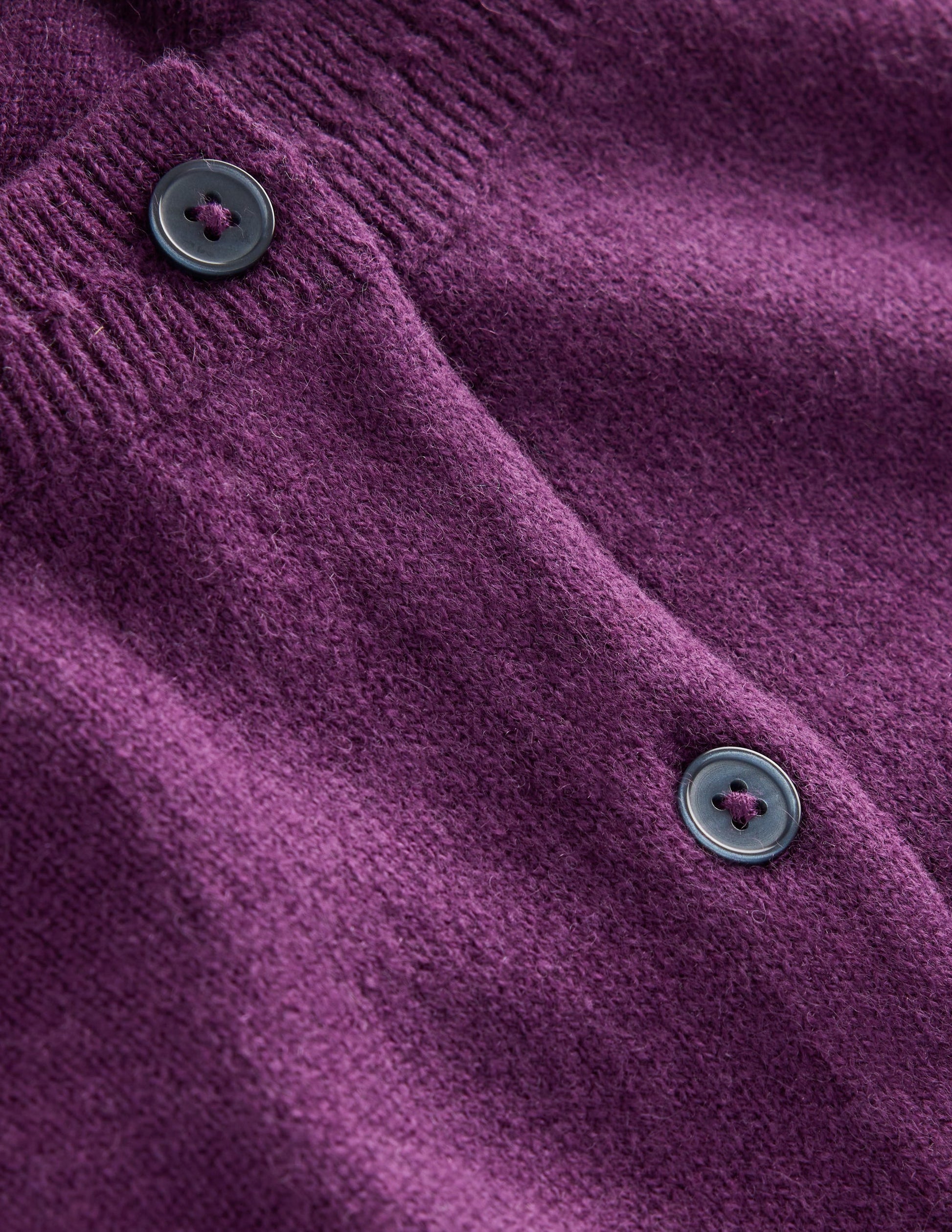 Eva Cashmere Cropped Cardigan-Damson Purple-6