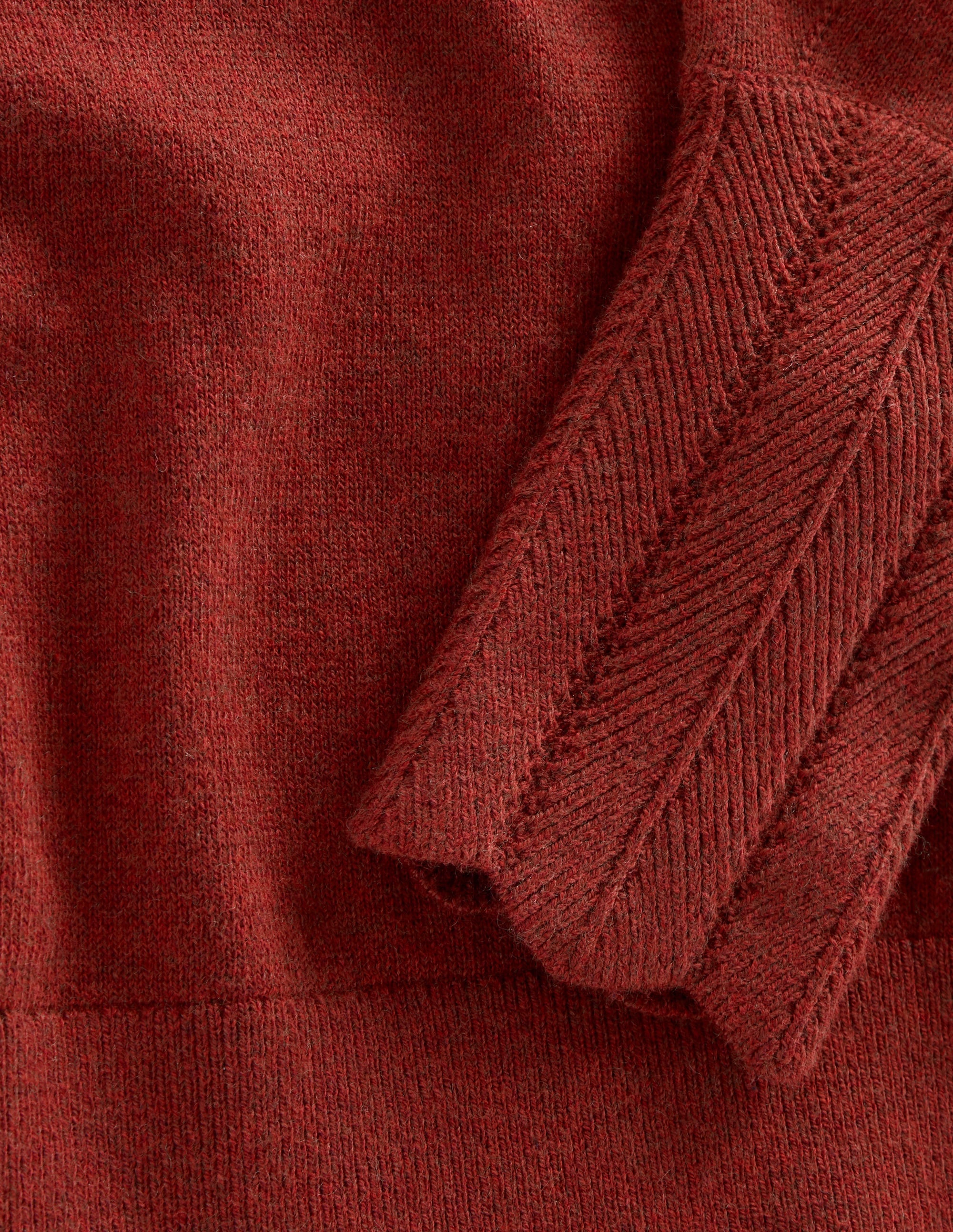 Pull Imi à détails festonnés-Orange Brûlée - Image 7