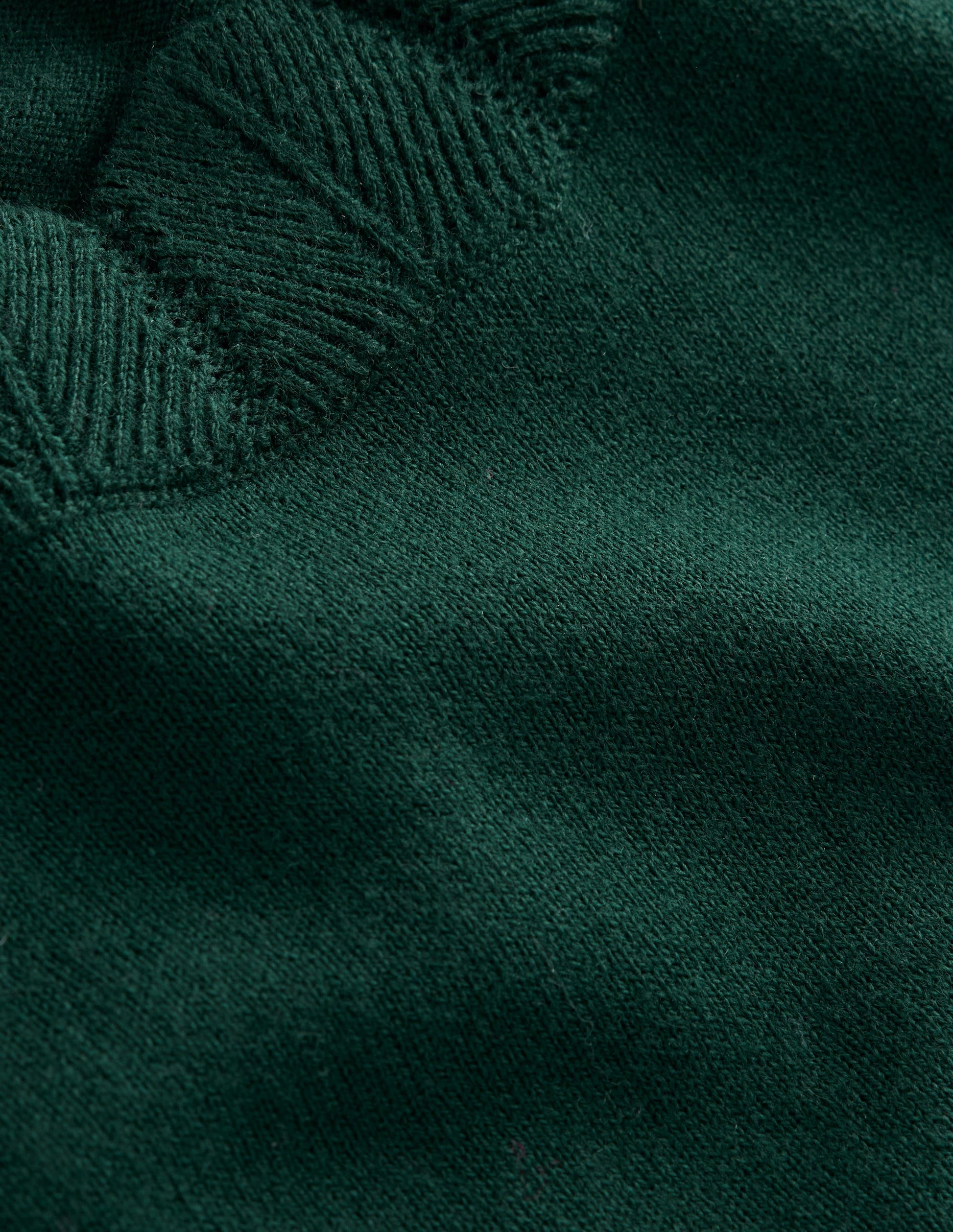 Pull Imi à détails festonnés-Vert Clairière-7