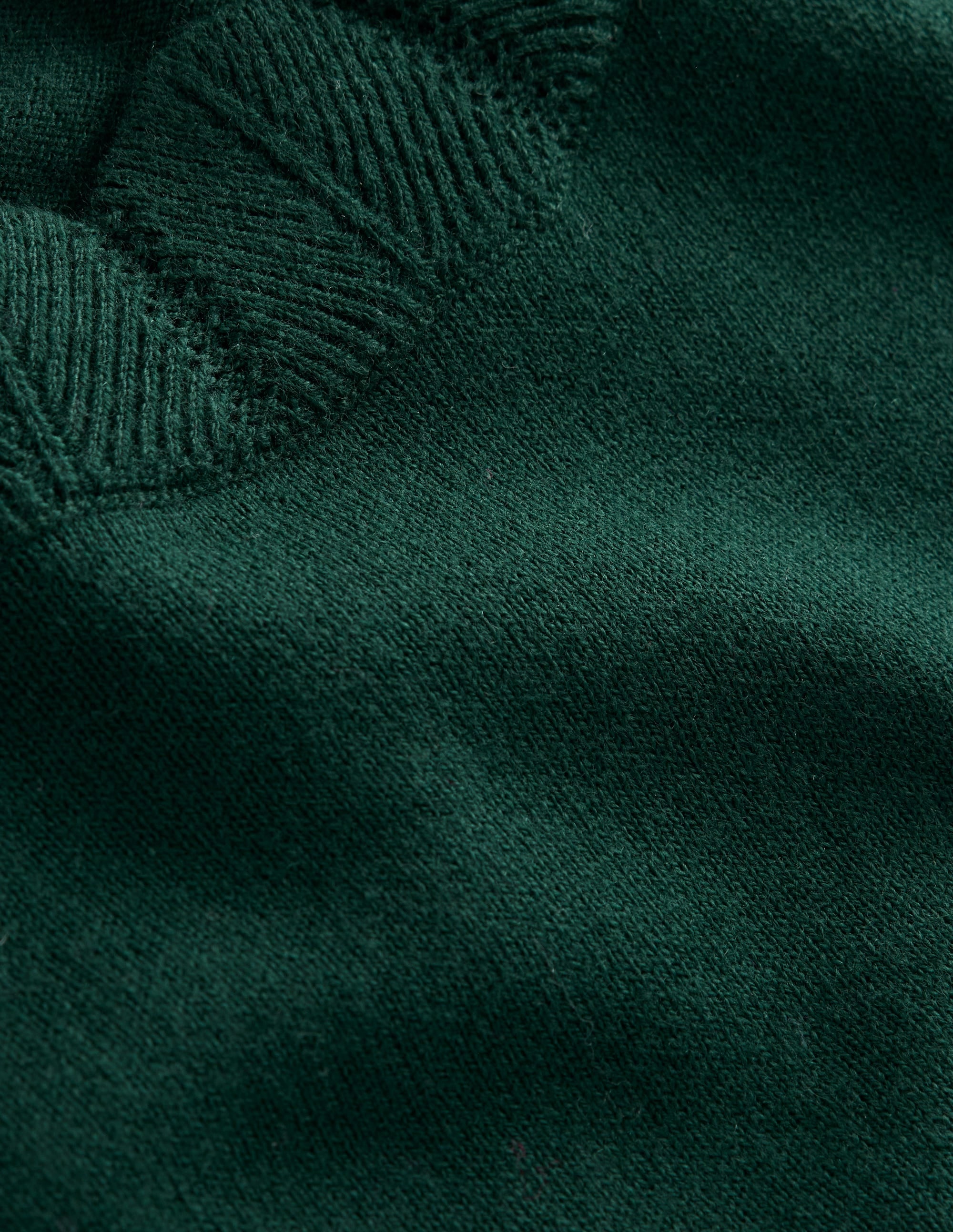 Pull Imi à détails festonnés-Vert Clairière - Image 7