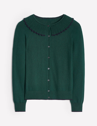 Strickjacke mit Rüschenkragen-Baltic