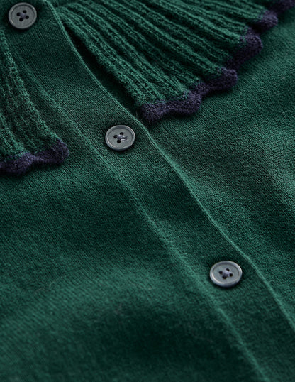 Strickjacke mit Rüschenkragen-Baltic