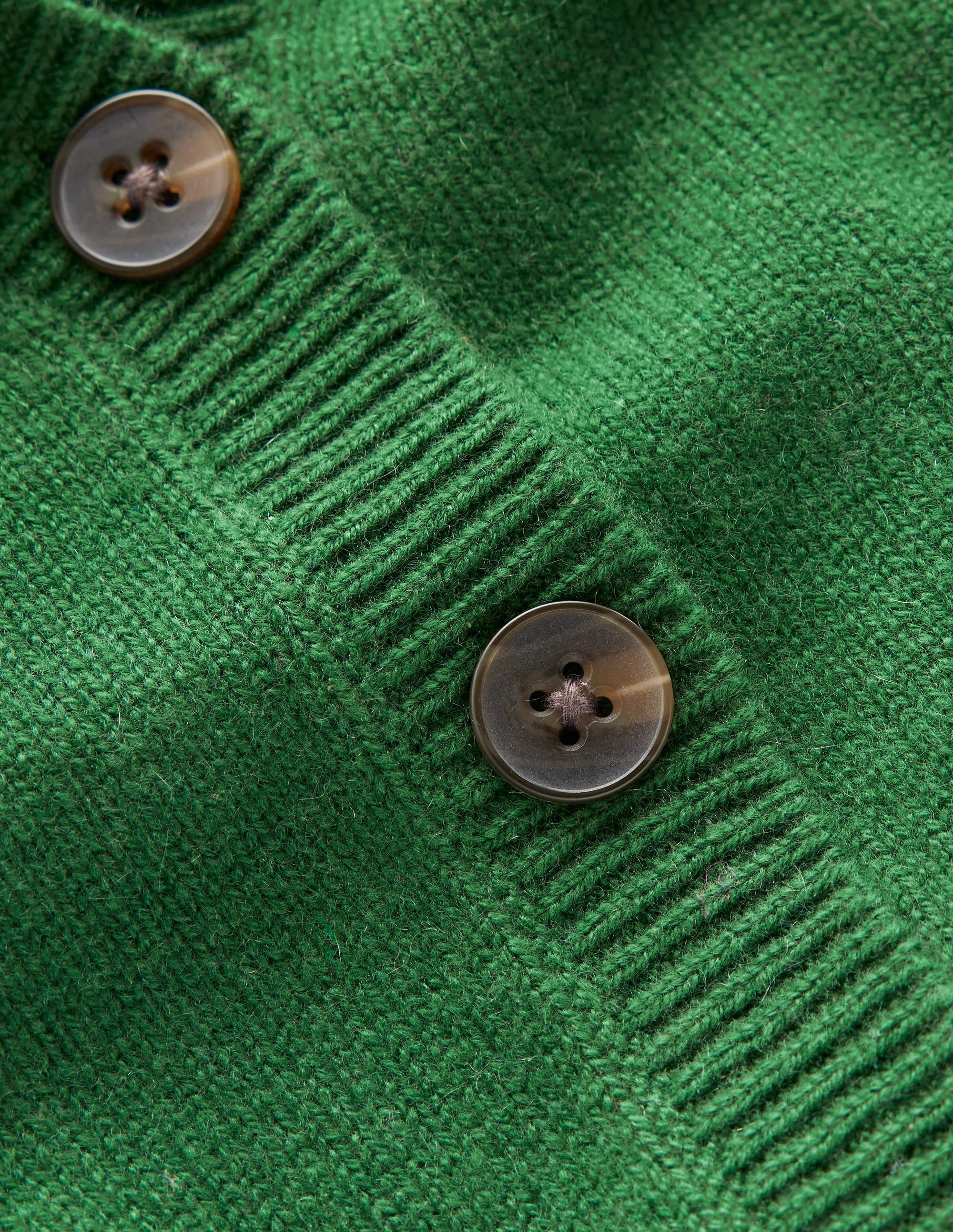 Plissierte Strickjacke aus Kaschmir-Kieferngrün - Image 6