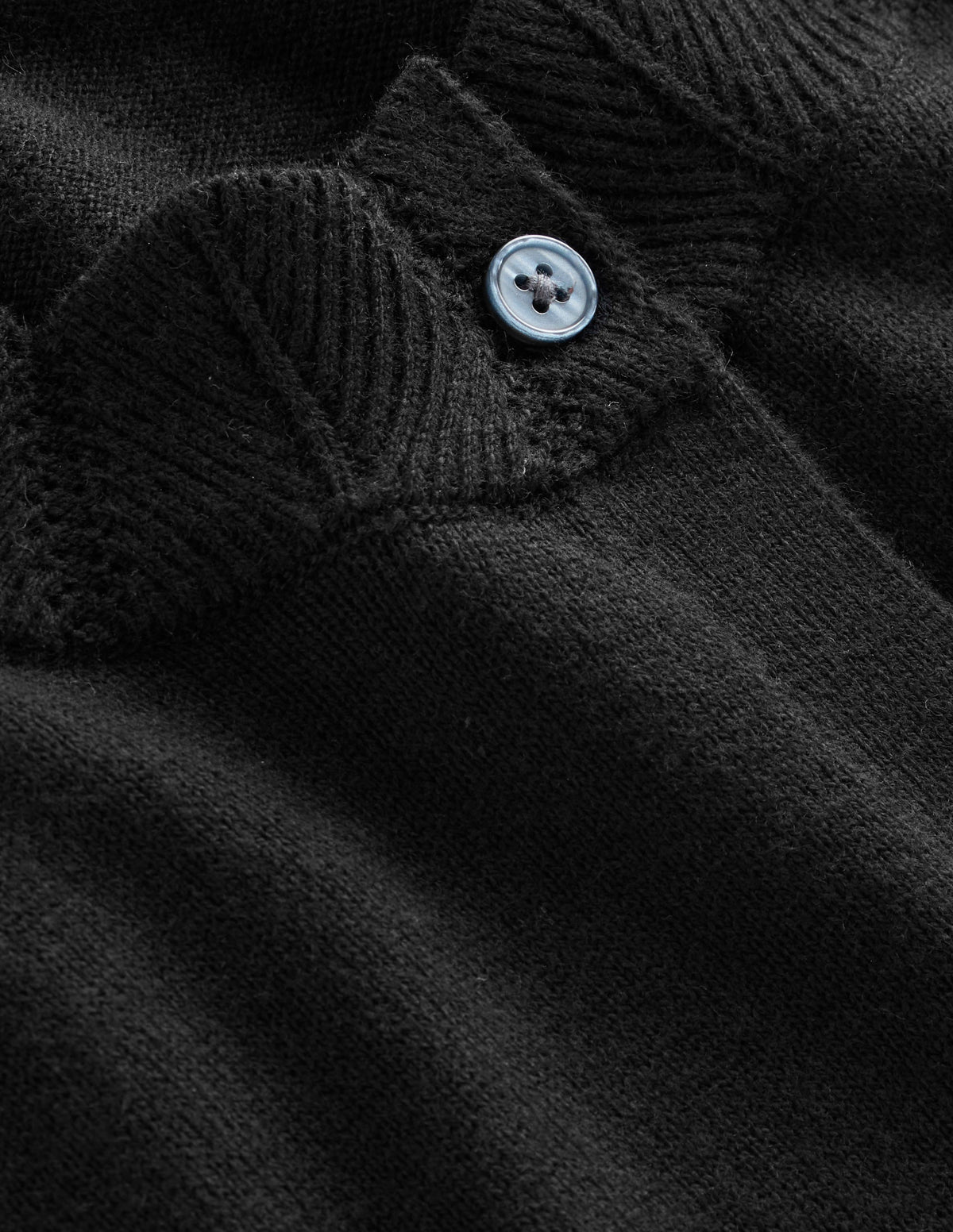 Imi Strickjacke mit Muschelsaum-Schwarz - Image 6