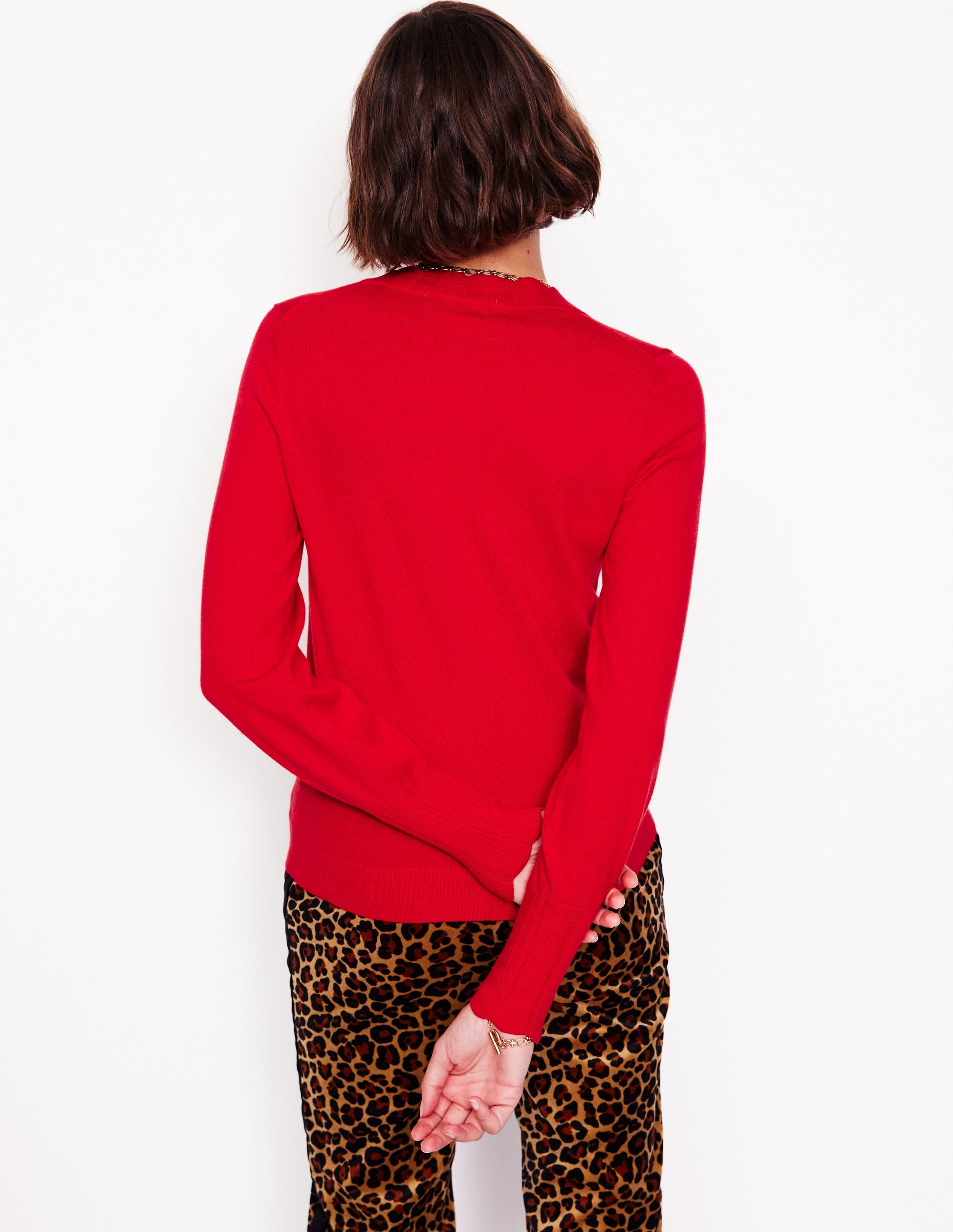 Gilet Imi festonné-Rouge éclatant - Image 3