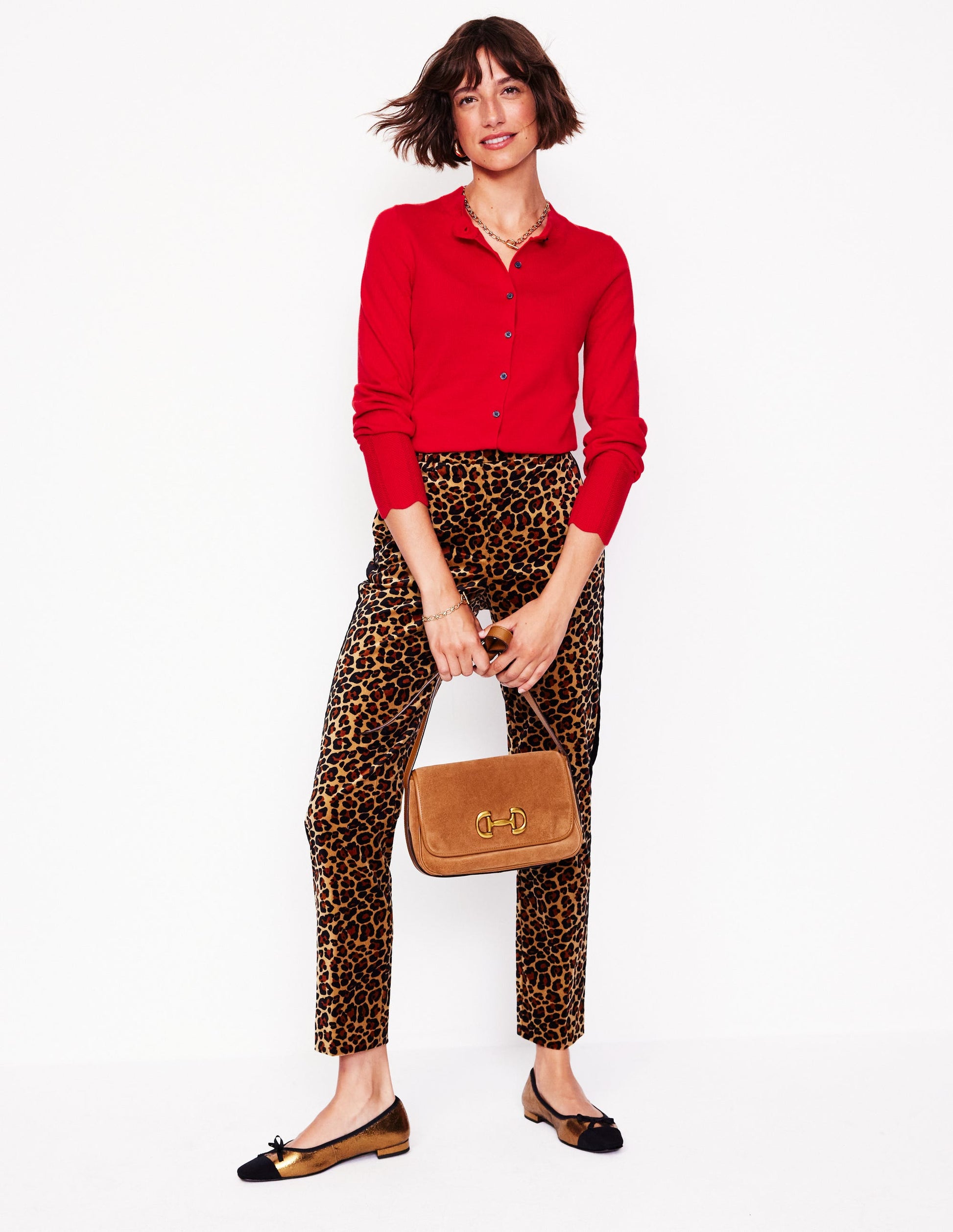 Imi Strickjacke mit Muschelsaum-Rouge-4