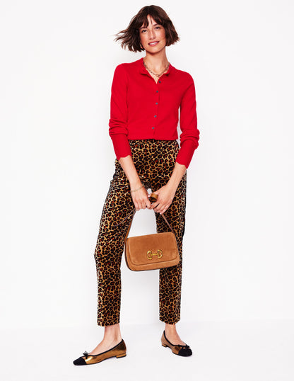 Imi Strickjacke mit Muschelsaum-Rouge-4